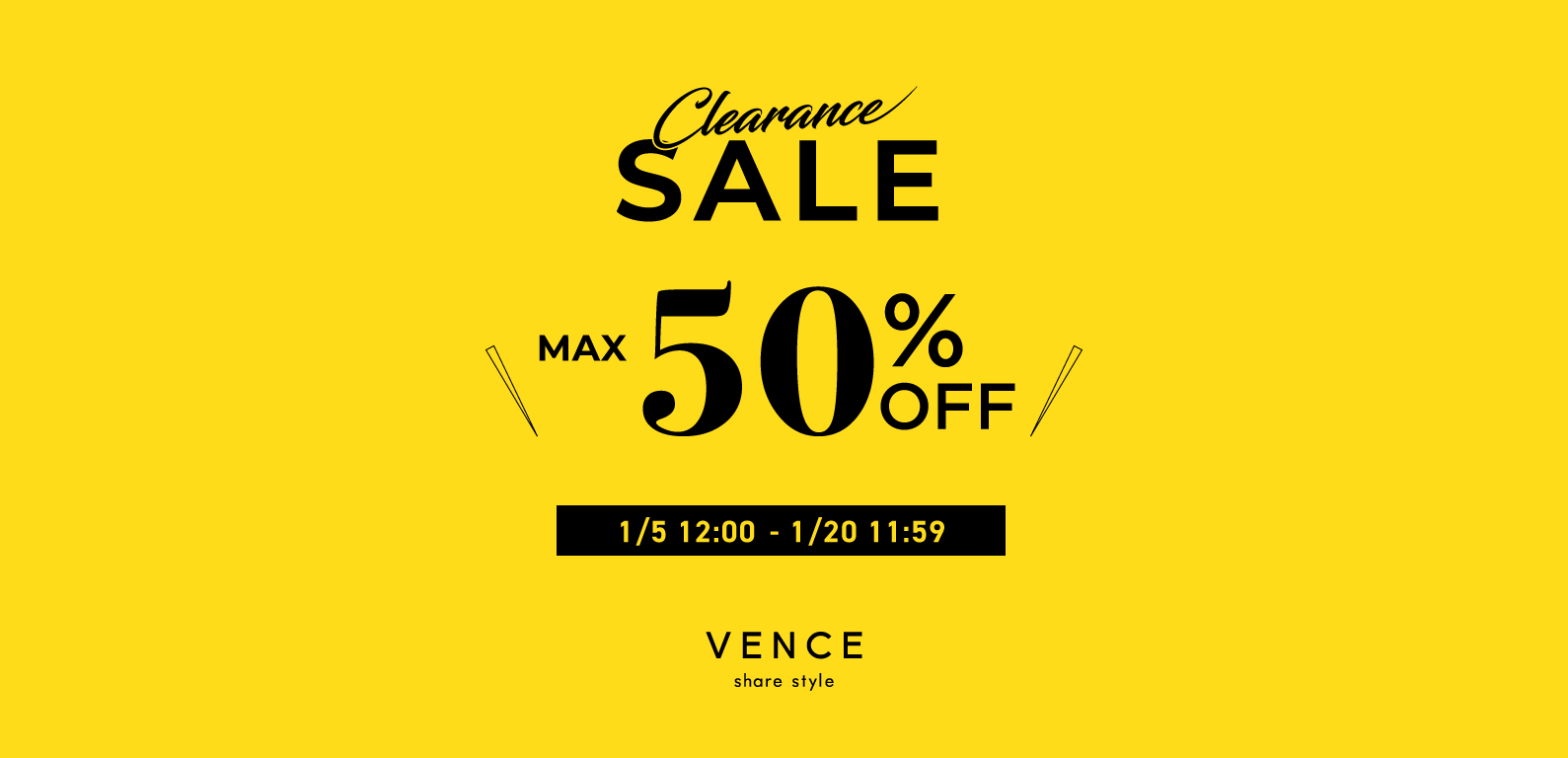 VENCE | CLEARANCE SALE