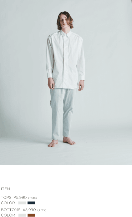 √M(ルートエム) コットンBIGシャツ,√M(ルートエム) タックチノアンクルパンツ