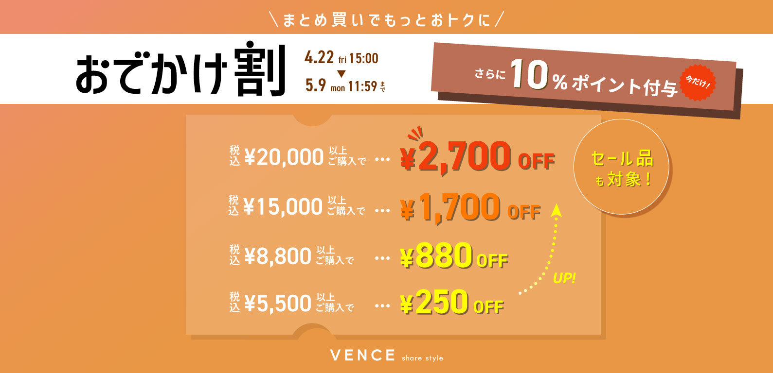 VENCE | GW SALE