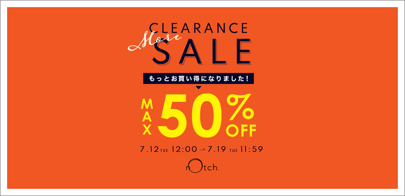 notch. | CLEARANCE MORE SALE