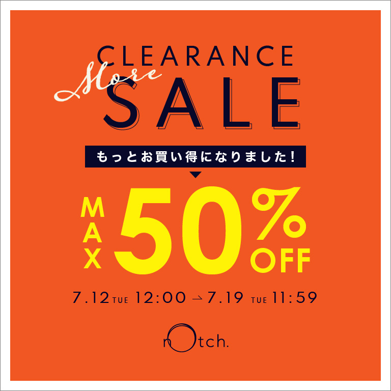 notch. | CLEARANCE MORE SALE