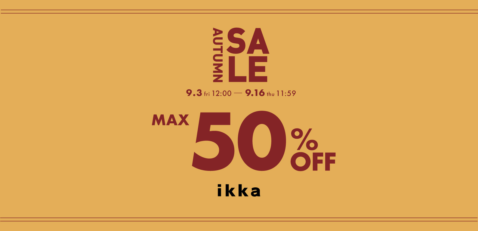 ikka | AUTUMN SALE
