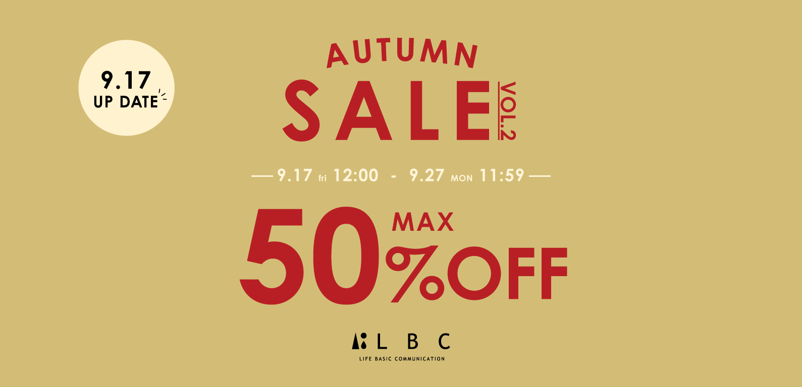 LBC | AUTUMN SALE Vol.2