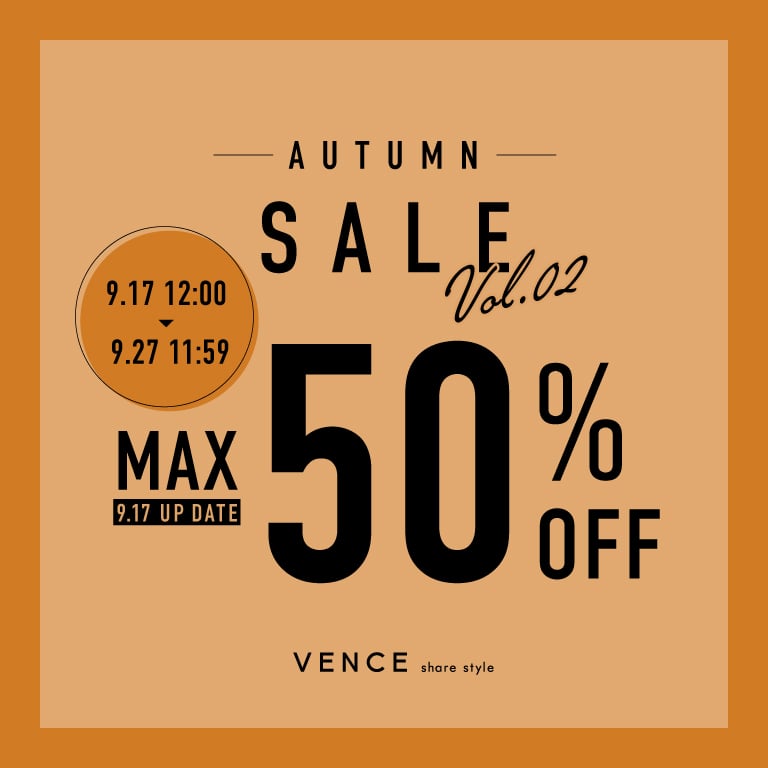 VENCE | AUTUMN SALE Vol.2