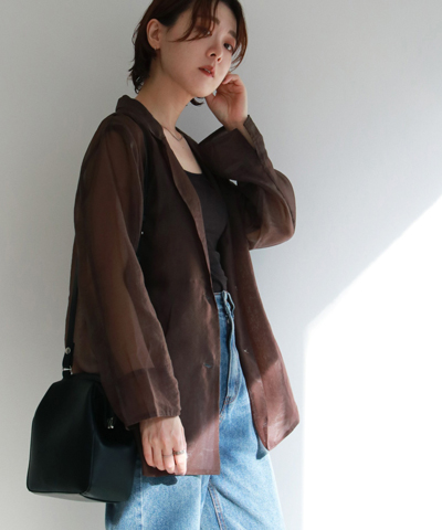 ソフトオーガンジーテーラージャケット