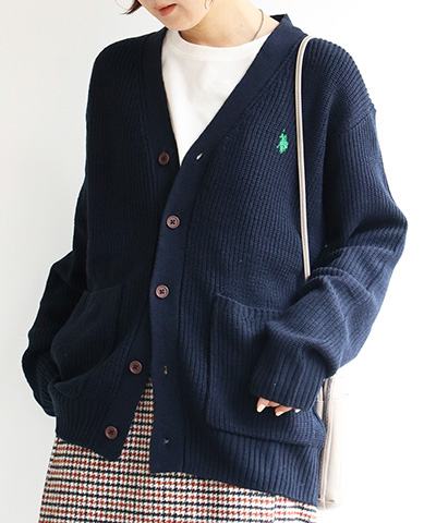 U.S.POLO ASSN. ユーエスポロアッスン ニットカーデ