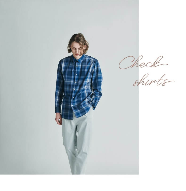 IKKA LOUNGE √M(ルートエム) チェックBIGシャツ