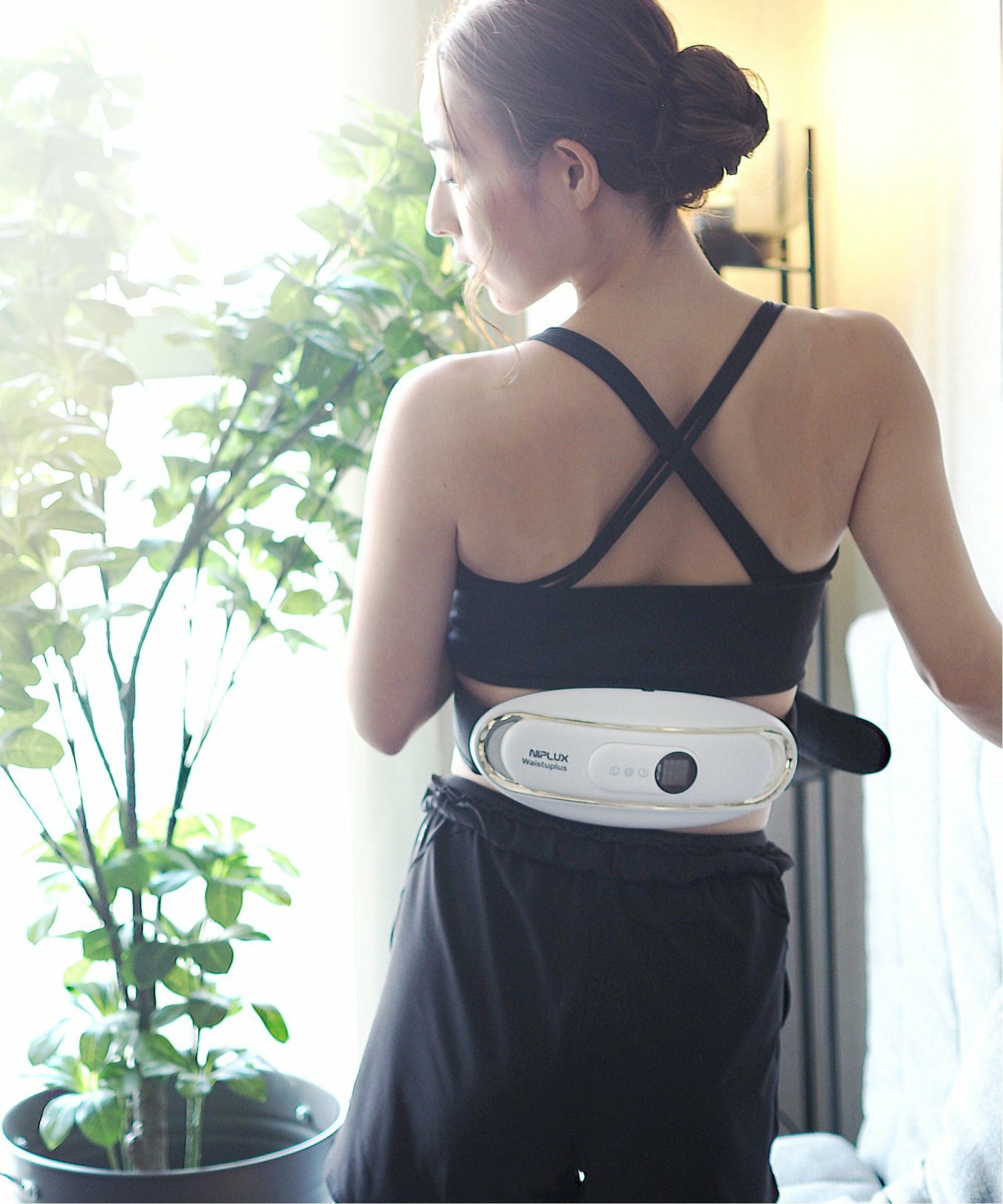 NIPLUX WAISTUPLUS EMS運動 腰 マッサージ NIPLUX WAISTUPLUS ニップラックス ウエスタプラス,TOKYO DESIGN