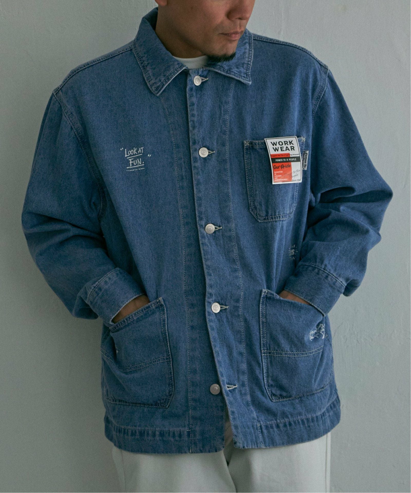 ラクガキプリント デニムカバーオールジャケット,70%OFF| TOKYO DESIGN