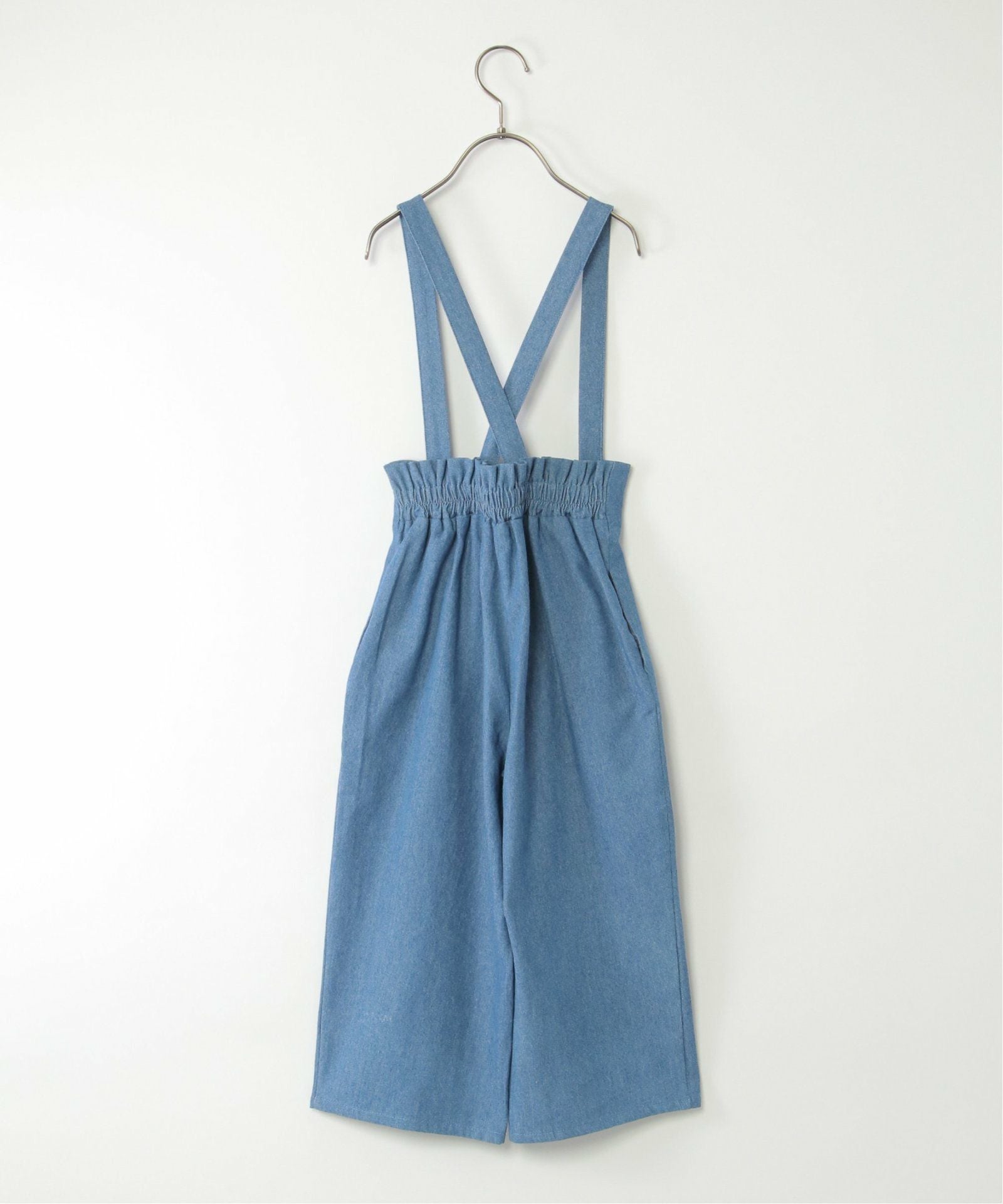 麻混サス付きタックワイドパンツ（120~160cm）,ikka| TOKYO DESIGN CHANNEL
