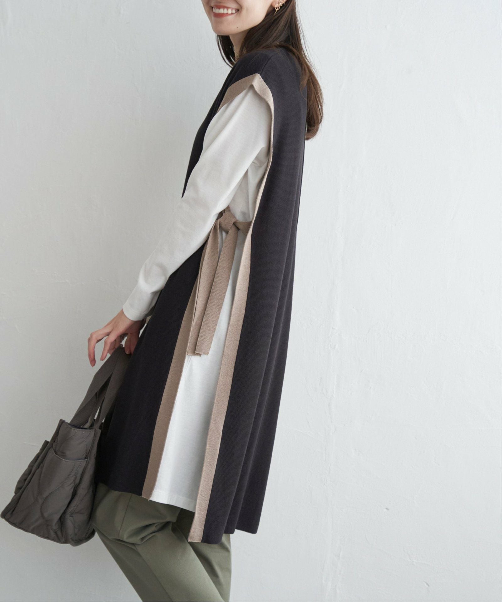 2点セット】ニットベストアンサンブルワンピース,ikka| TOKYO DESIGN