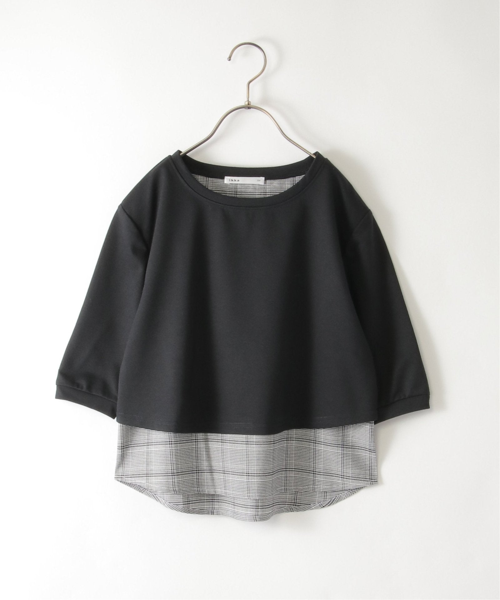 親子コーデ】7分裾レイヤープルオーバー（120~160cm）,ikka| TOKYO