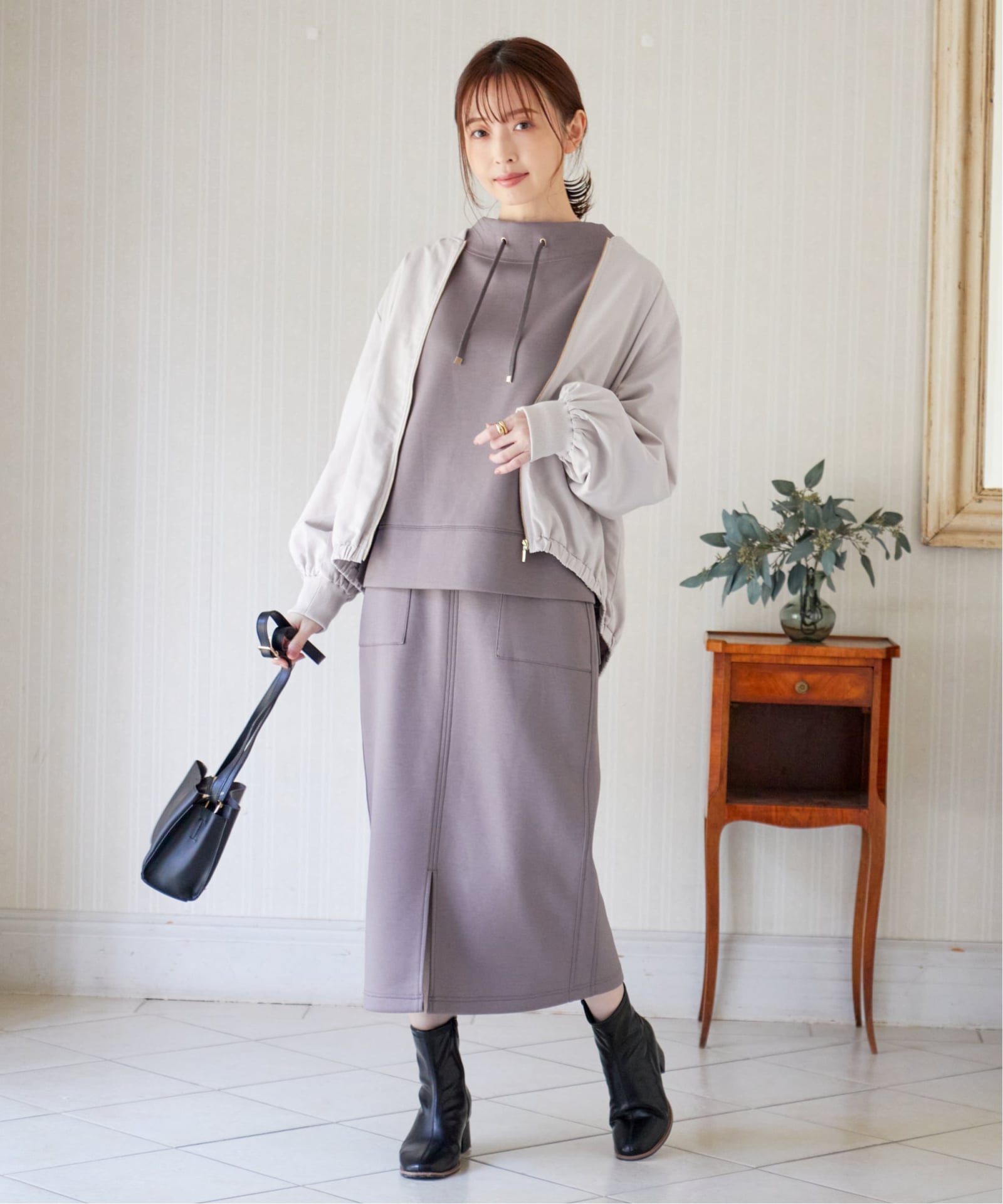 雑誌InRed11月号掲載】GOKU楽ダンボールタイトスカート【洗濯機で