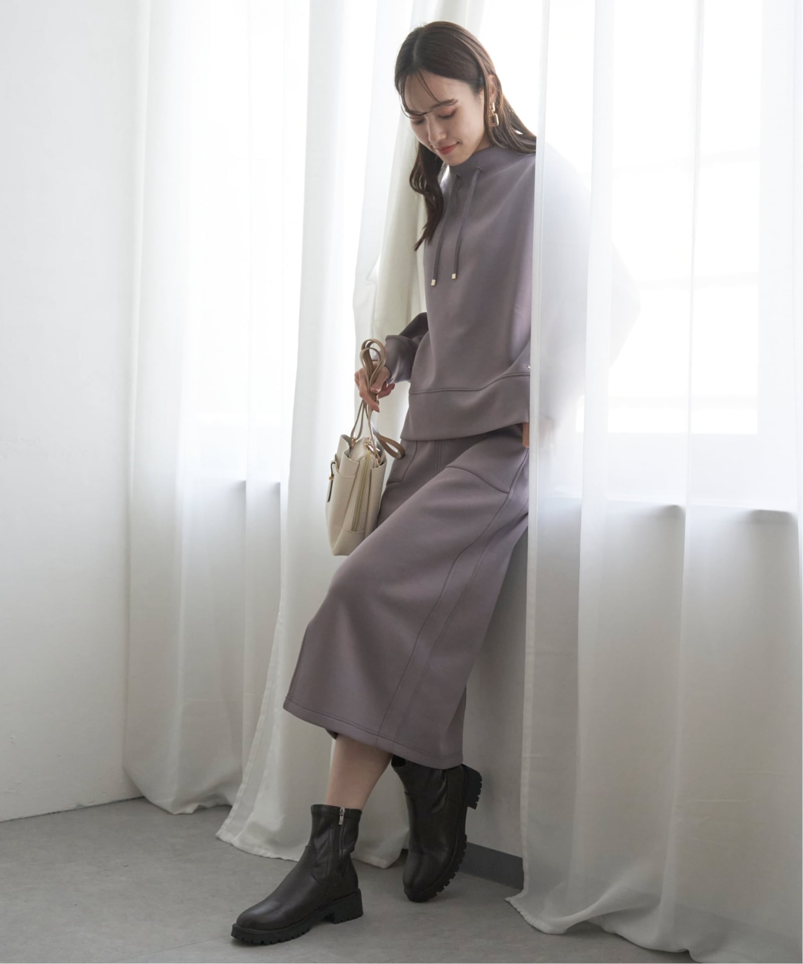 洗濯機で洗える】GOKU楽ダンボールタイトスカート,ikka| TOKYO DESIGN