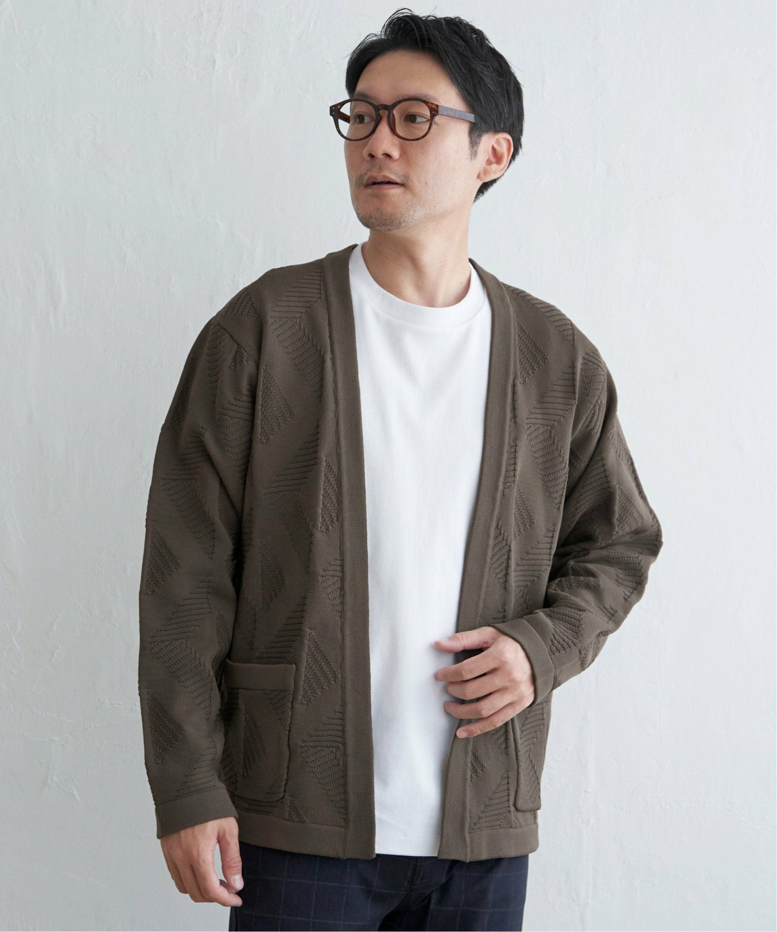 GOKU楽ニットジオメトリック柄カーディガン,60%OFF| TOKYO DESIGN CHANNEL