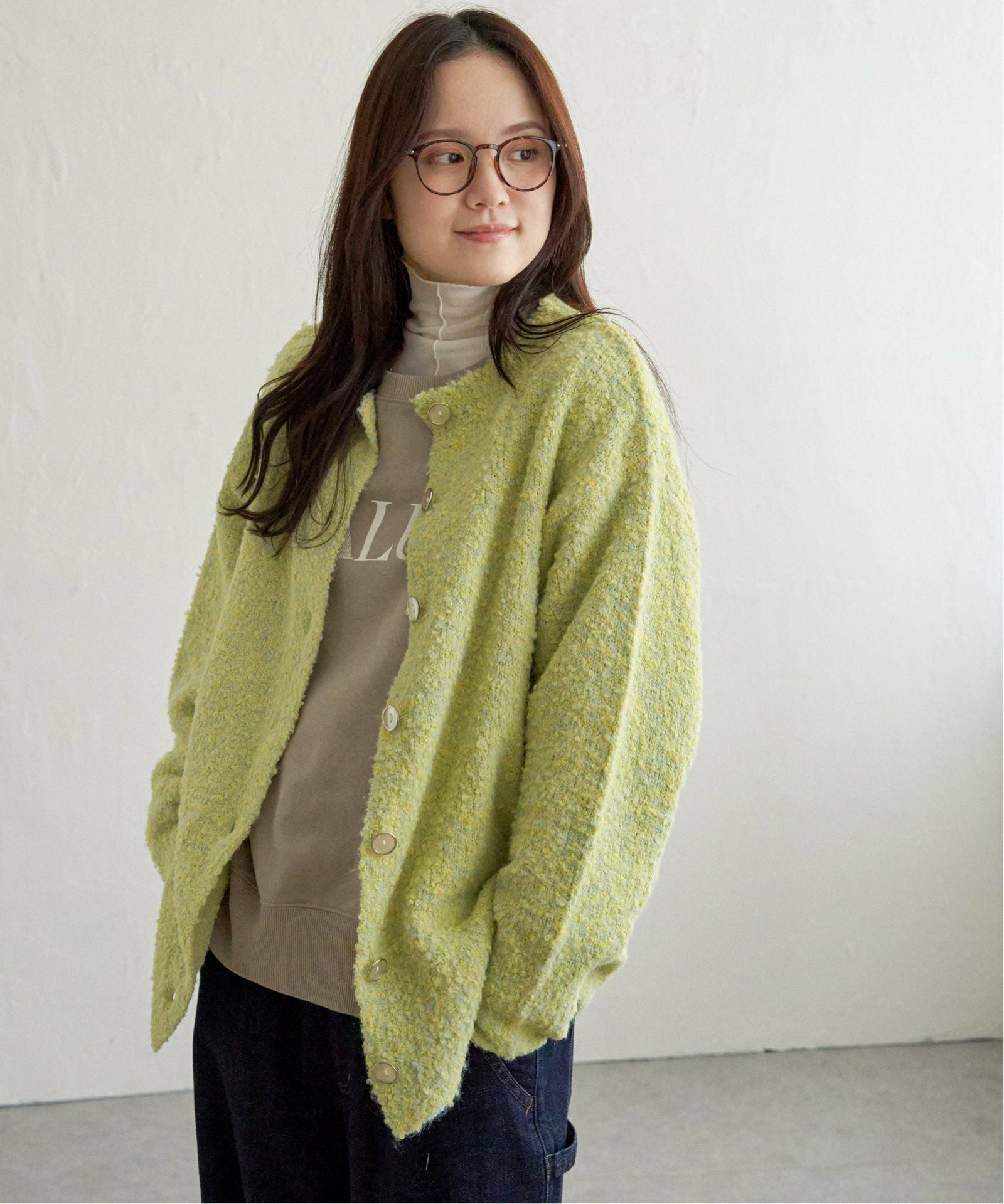 リサイクルモコモコ2WAYカーディガン,30%OFF| TOKYO DESIGN CHANNEL