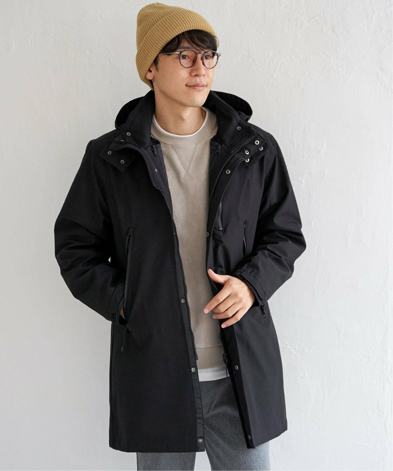撥水】sorona(R) 3WAYロングコート,ikka| TOKYO DESIGN CHANNEL