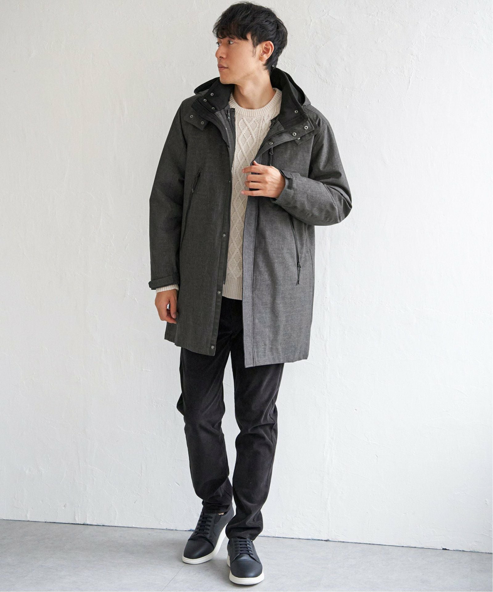 撥水】sorona(R) 3WAYロングコート,ikka| TOKYO DESIGN CHANNEL