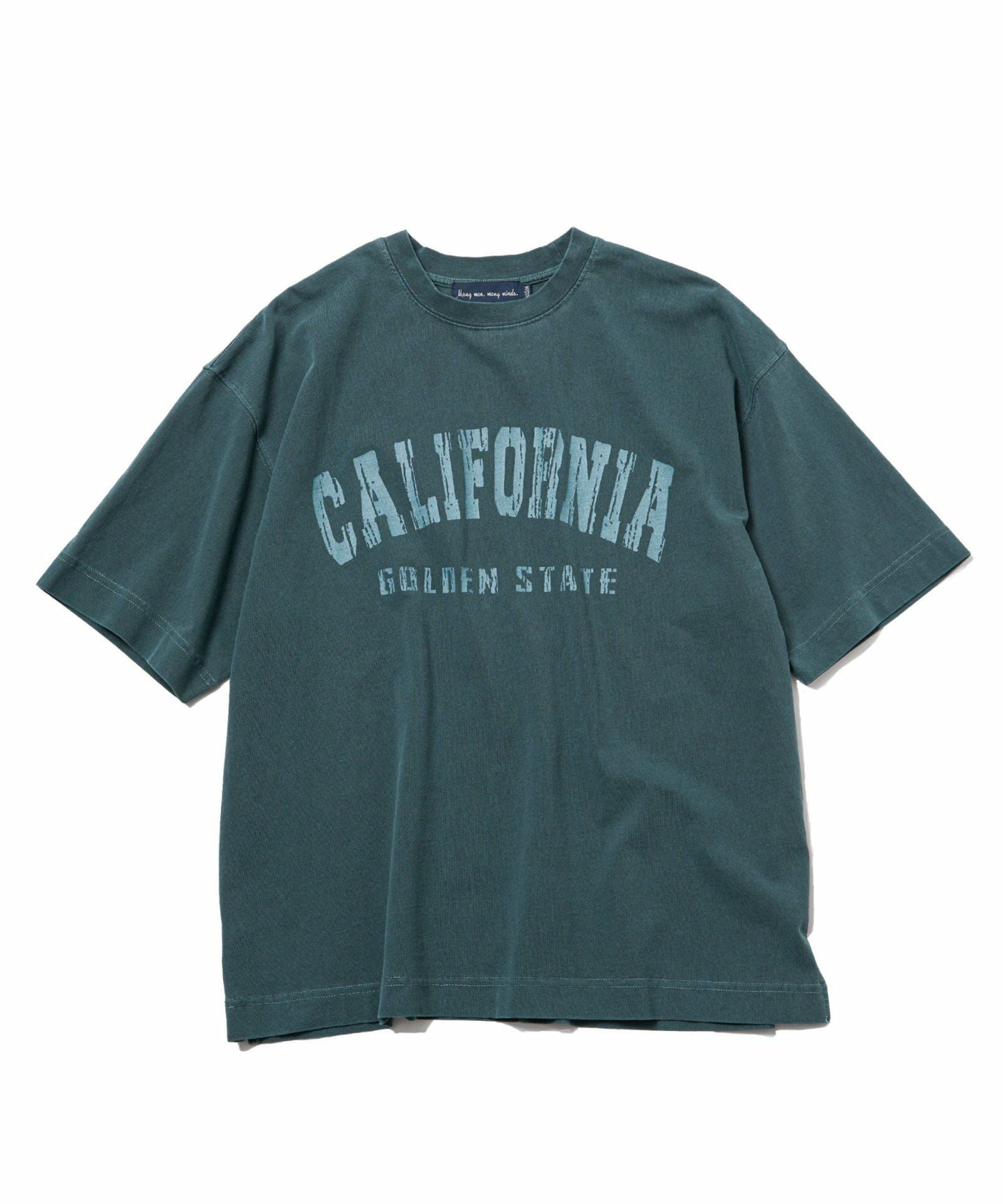 スタンダードカリフォルニア　ロゴプリント　ピグメント　Tシャツ CALIFORNIAプリント ピグメント加工 リラックスフィットTシャツ,70%OFF