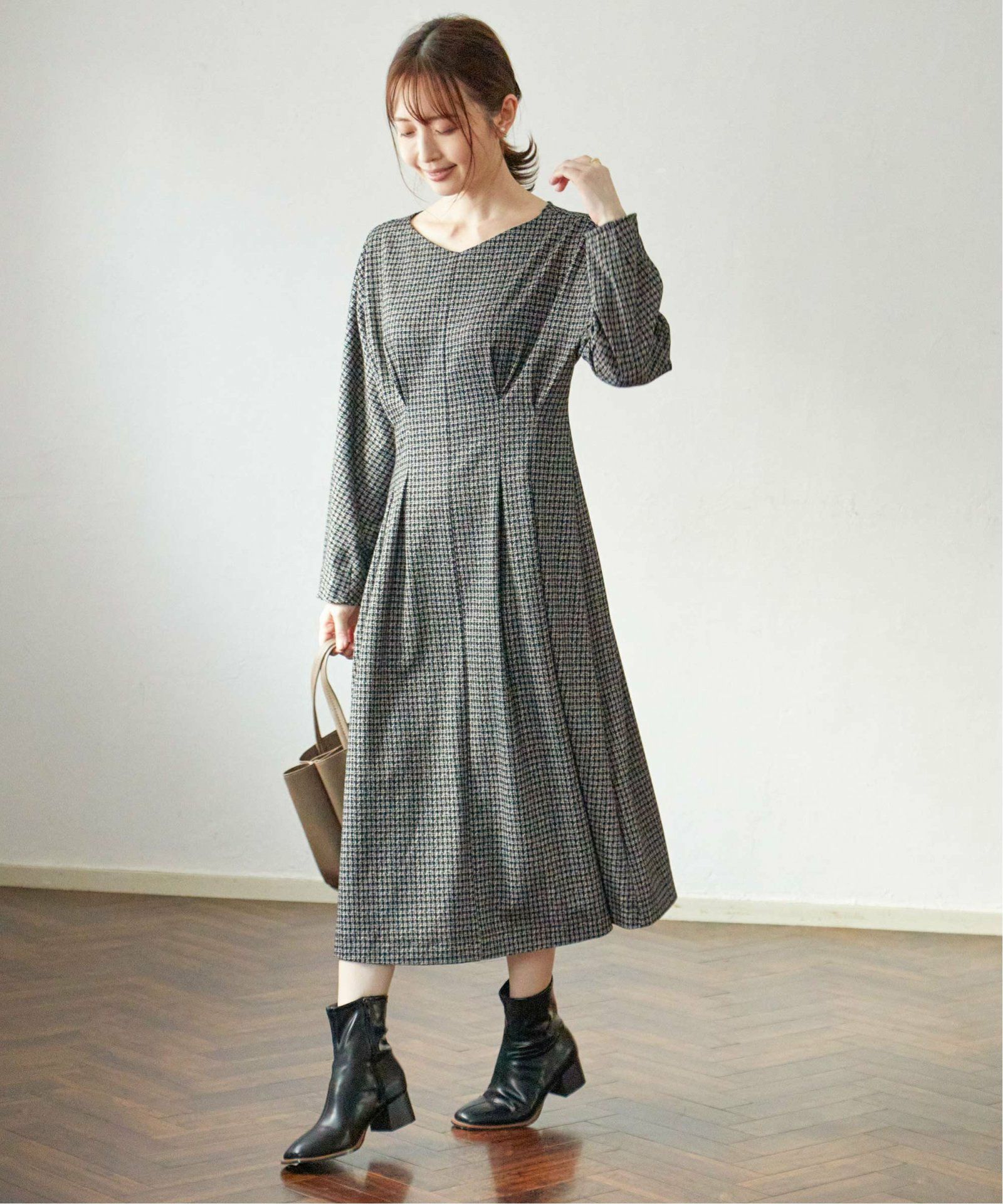 【美品】DOUBLE STANDARD CLOTHING ジャガードワンピース カットジャガードワンピース,30%OFF| TOKYO DESIGN CHANNEL