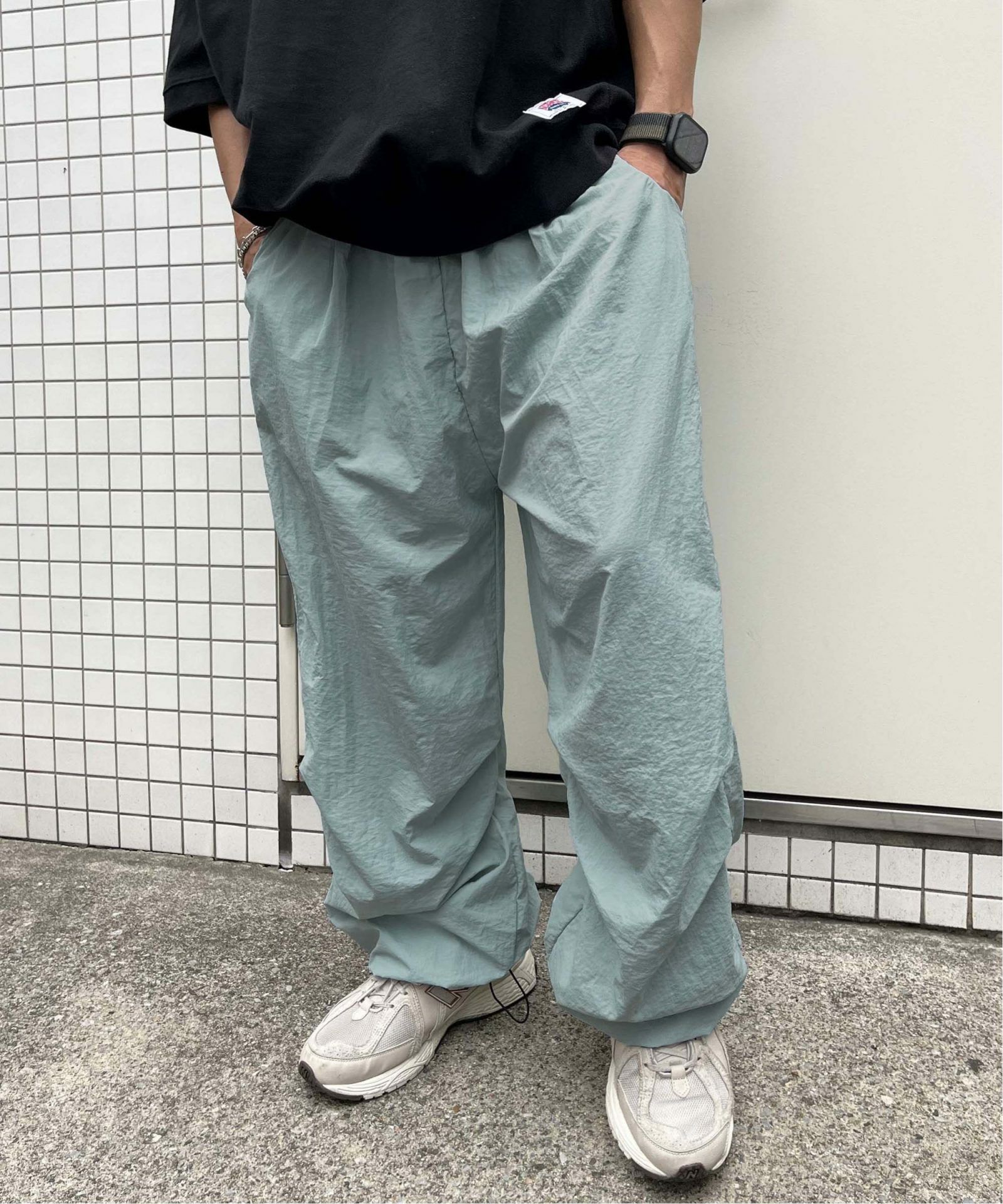 カラーナイロン イージーパンツ /ユニセックス,NO NEED| TOKYO DESIGN