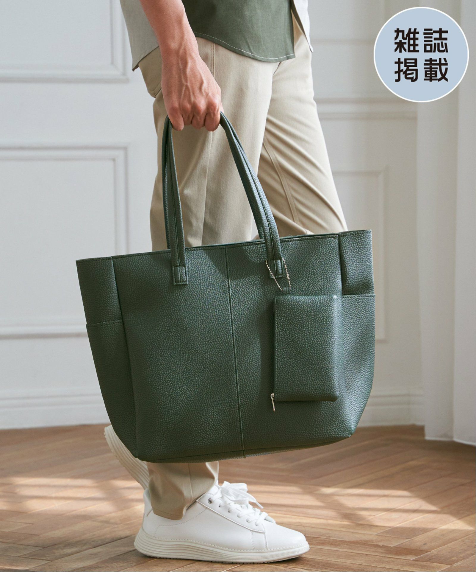 バッグ 547kkk 雑誌MonoMax5月号掲載】シュリンクジップトートバッグ ,ikka| TOKYO