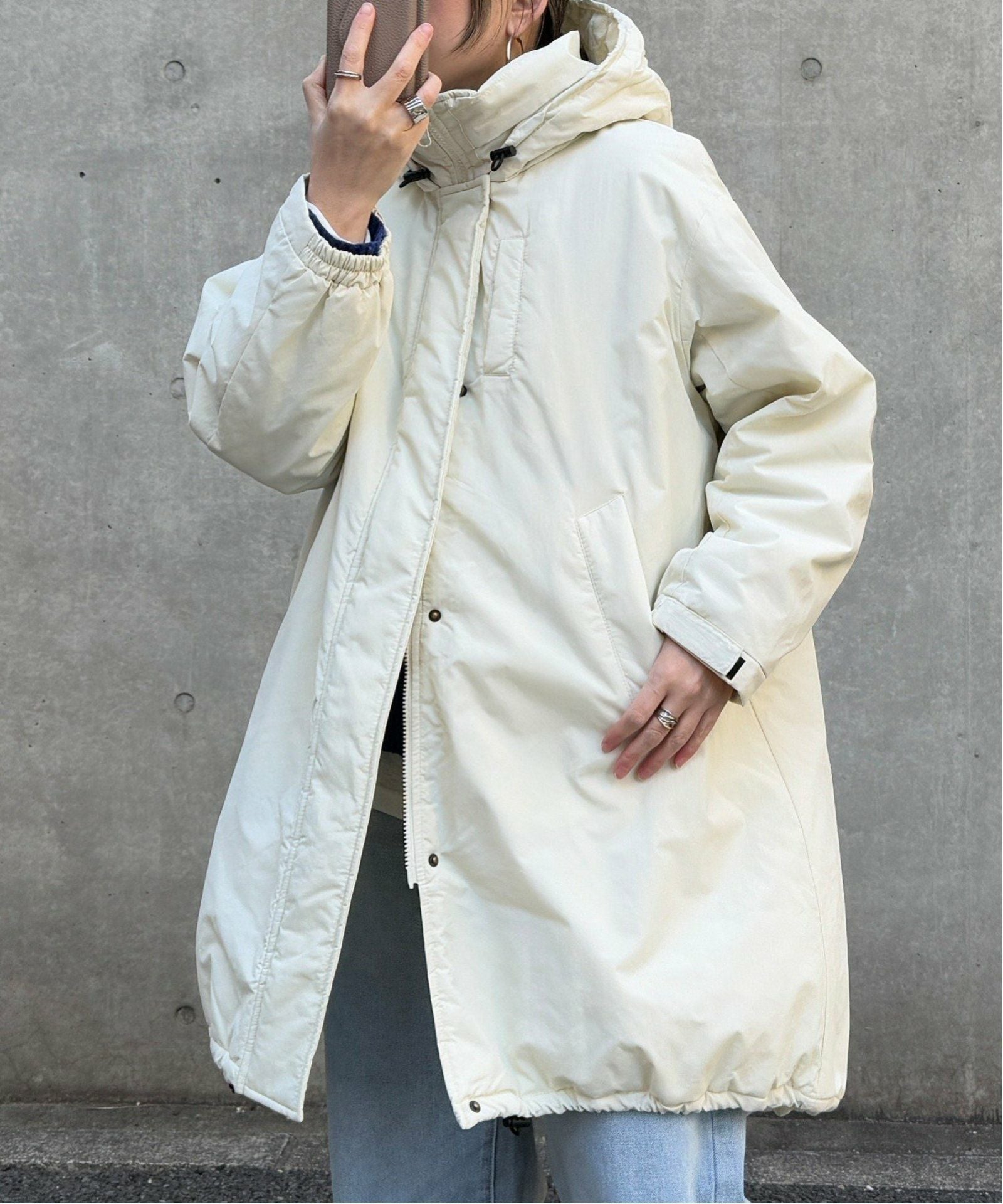 2WAYモンスターパーカー　ホワイト JEANASIS｜ソデ2WAYモンスターパーカーコート | Rakuten Fashion(楽天
