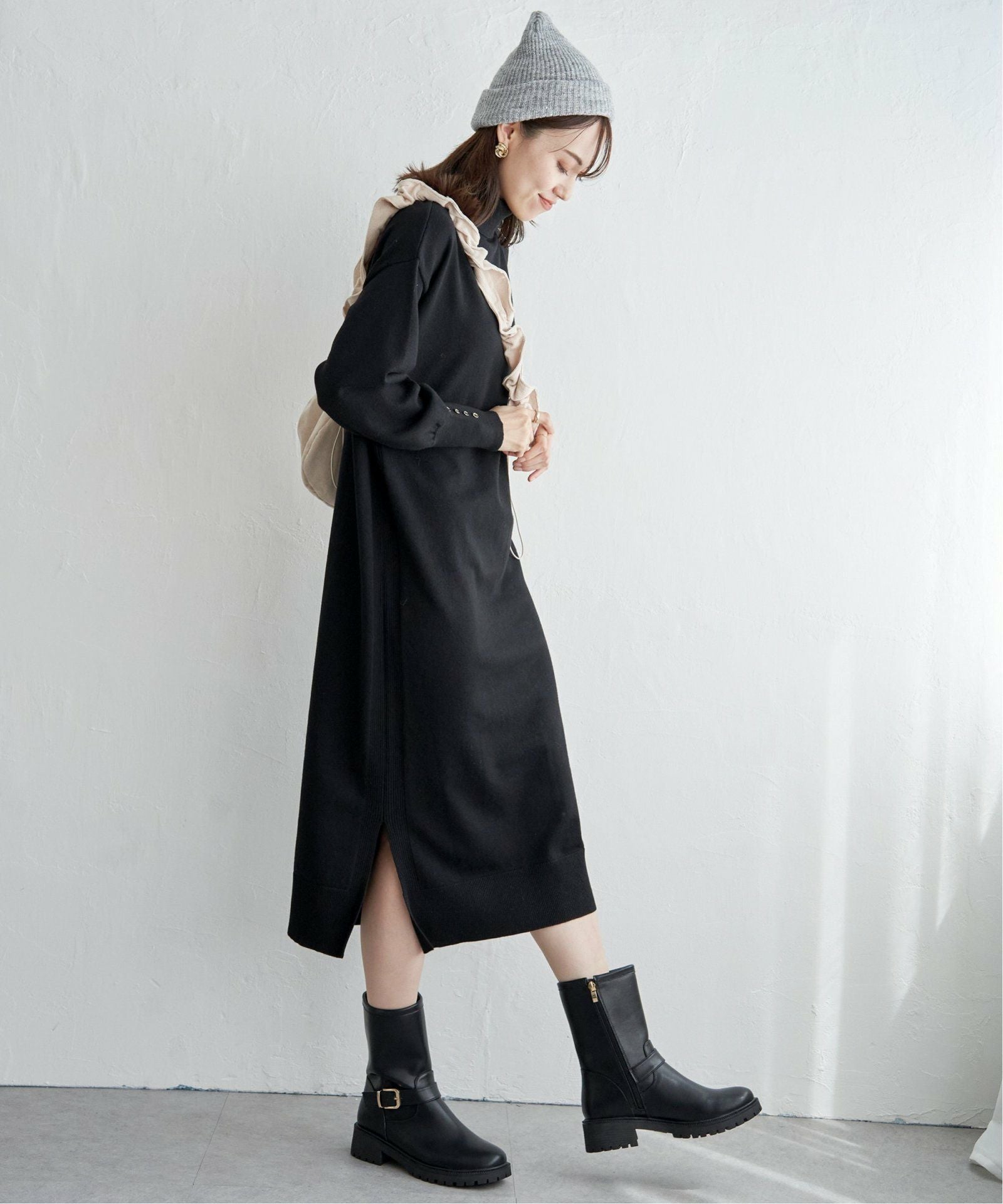 タートルニットスリットワンピース,30%OFF| TOKYO DESIGN CHANNEL