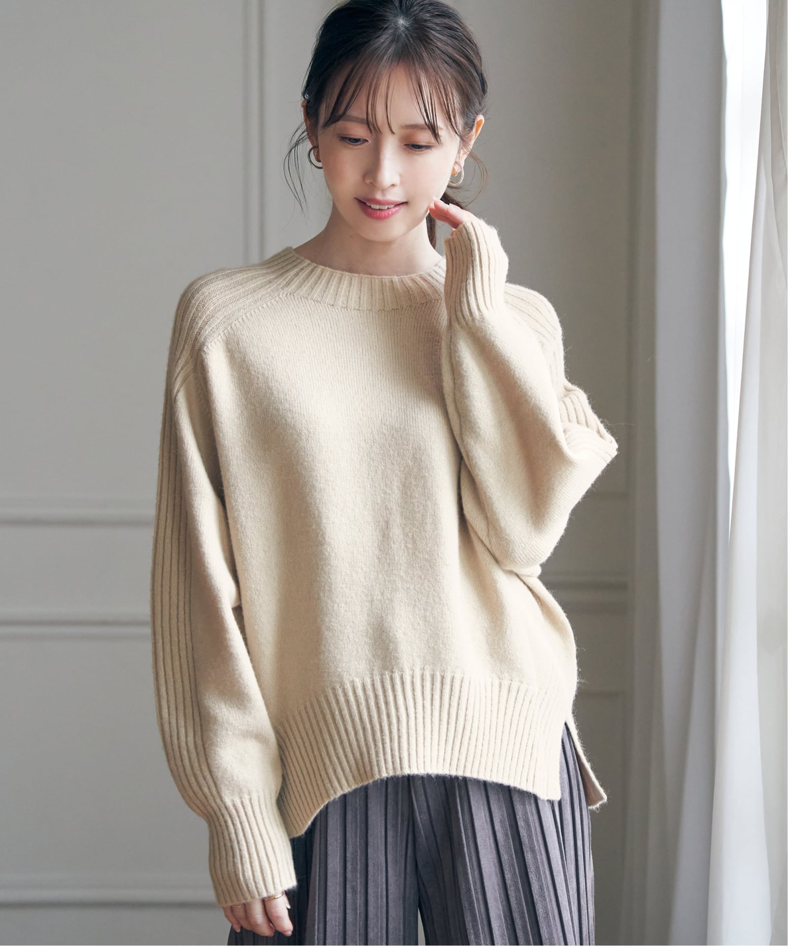 サイドスリットニットプルオーバー,30%OFF| TOKYO DESIGN CHANNEL