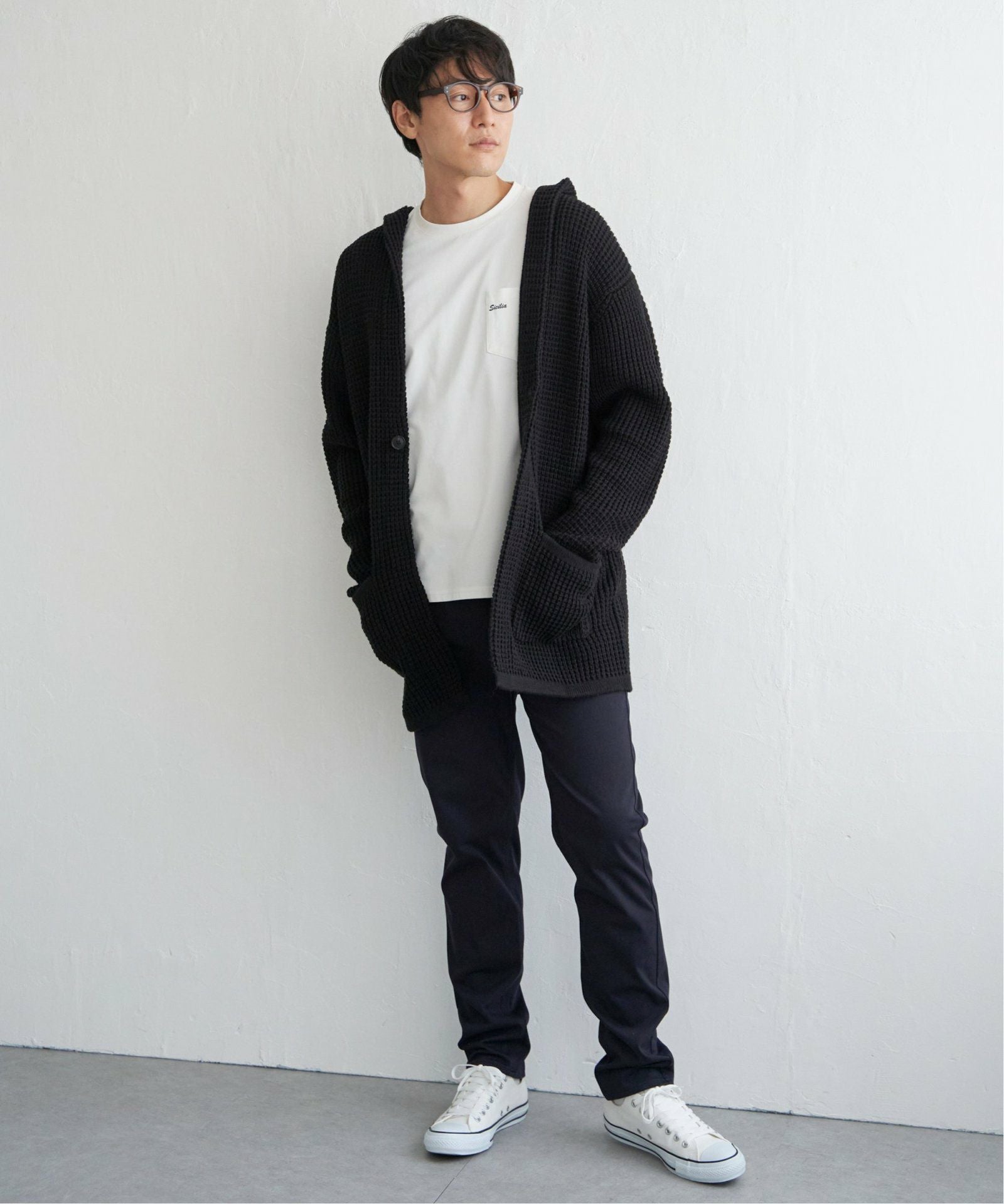 洗える】ワッフルニットフーディガン,30%OFF| TOKYO DESIGN CHANNEL