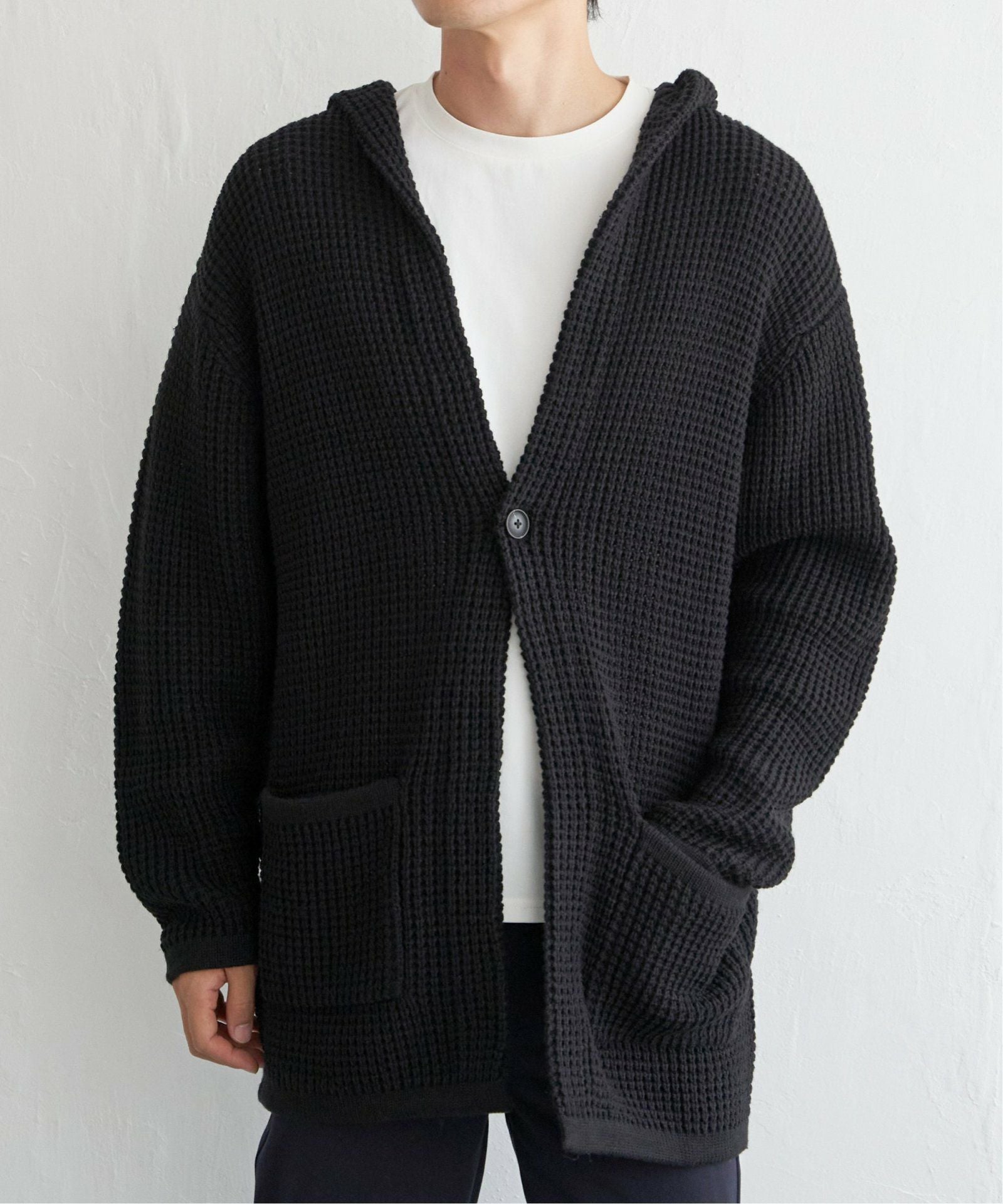 洗える】ワッフルニットフーディガン,30%OFF| TOKYO DESIGN CHANNEL