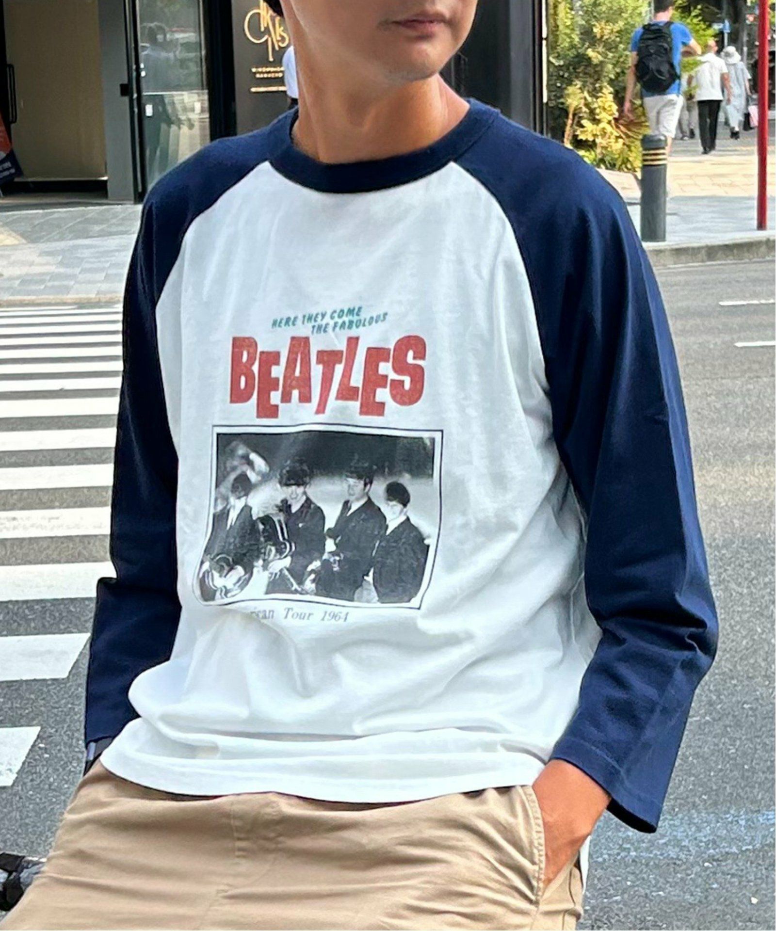 別注】THE BEATLES ザ ビートルズ ツアーラグランロンT,VENCE| TOKYO