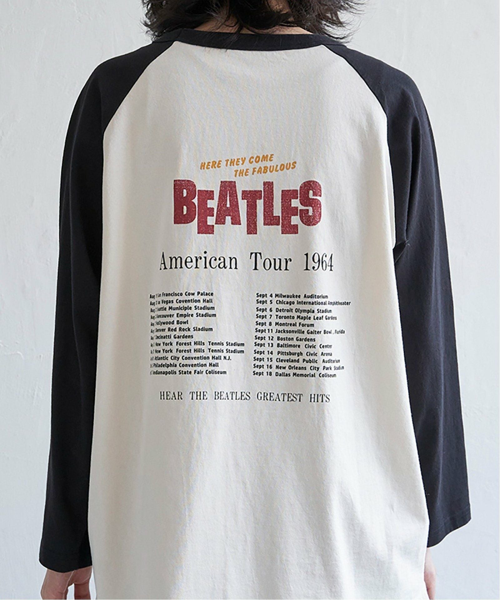 別注】THE BEATLES ザ ビートルズ ツアーラグランロンT,VENCE| TOKYO