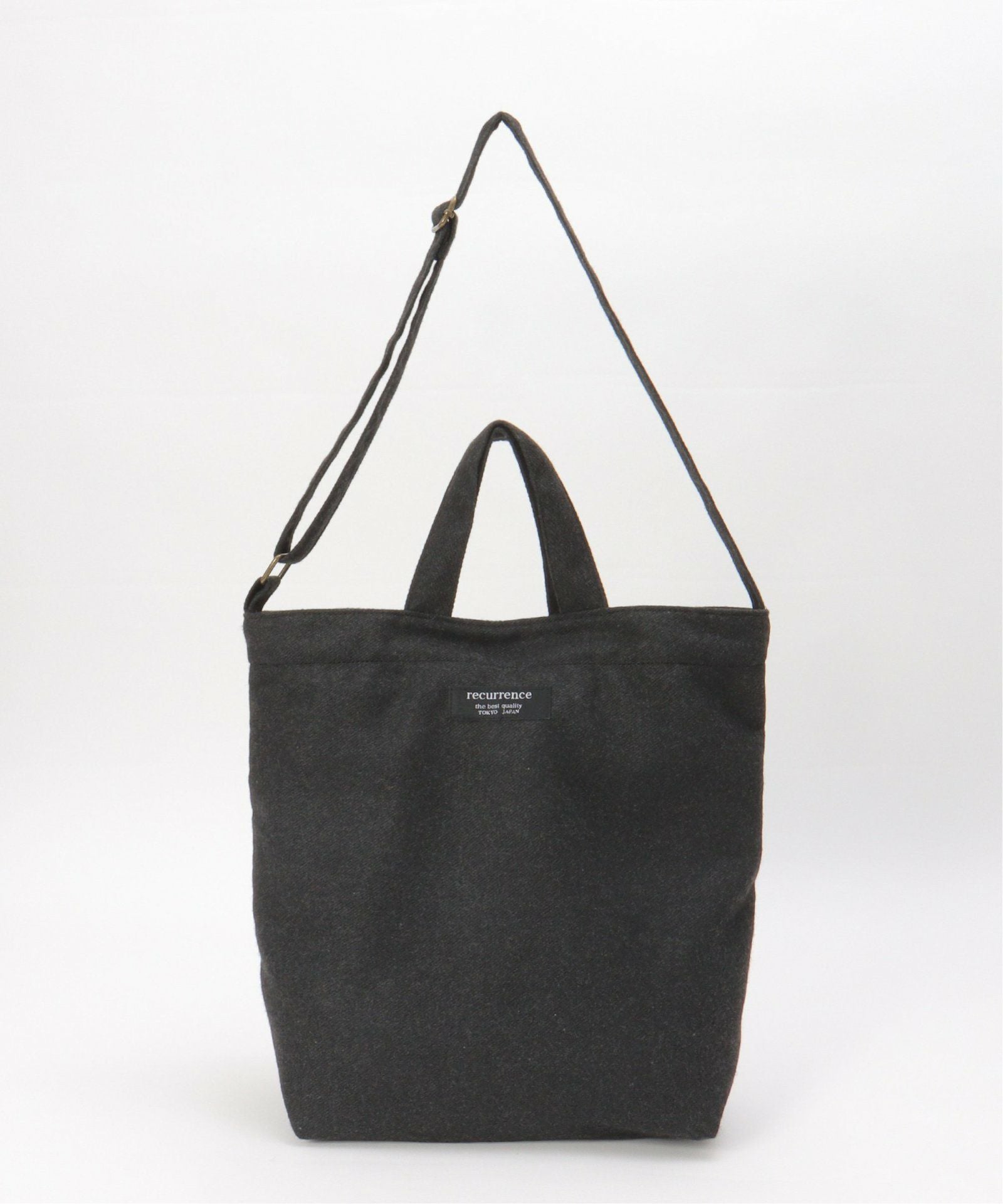 バッグ ブラック キャンバス2WAY ZIPショルダーバッグ,ikka| TOKYO DESIGN CHANNEL