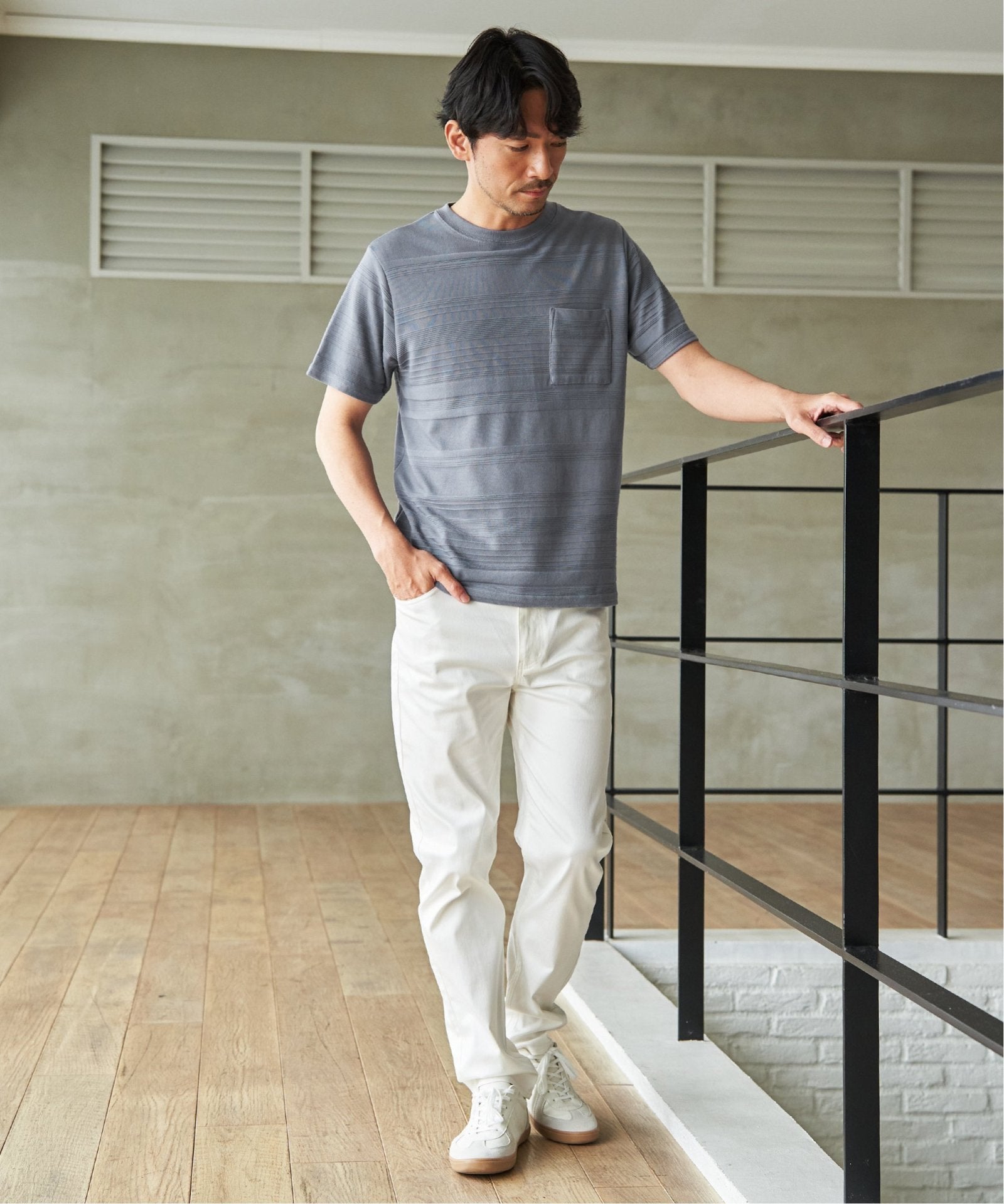 gokan 五感 コットンジャケット アイボリー 雑誌MonoMax5月号掲載】接触冷感イージー5ポケット,ikka| TOKYO DESIGN