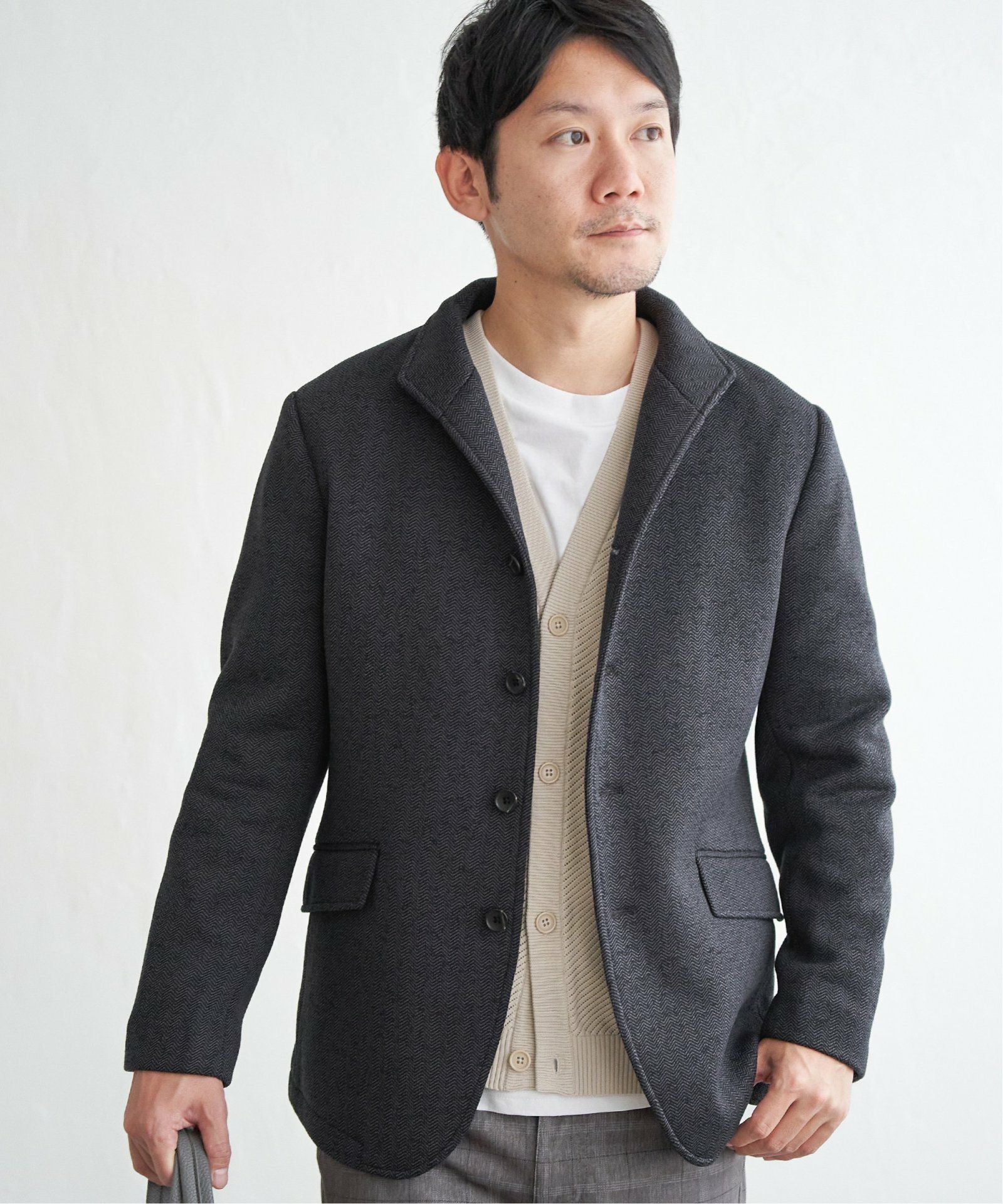ウールライクニットスタンドジャケット,ikka| TOKYO DESIGN CHANNEL