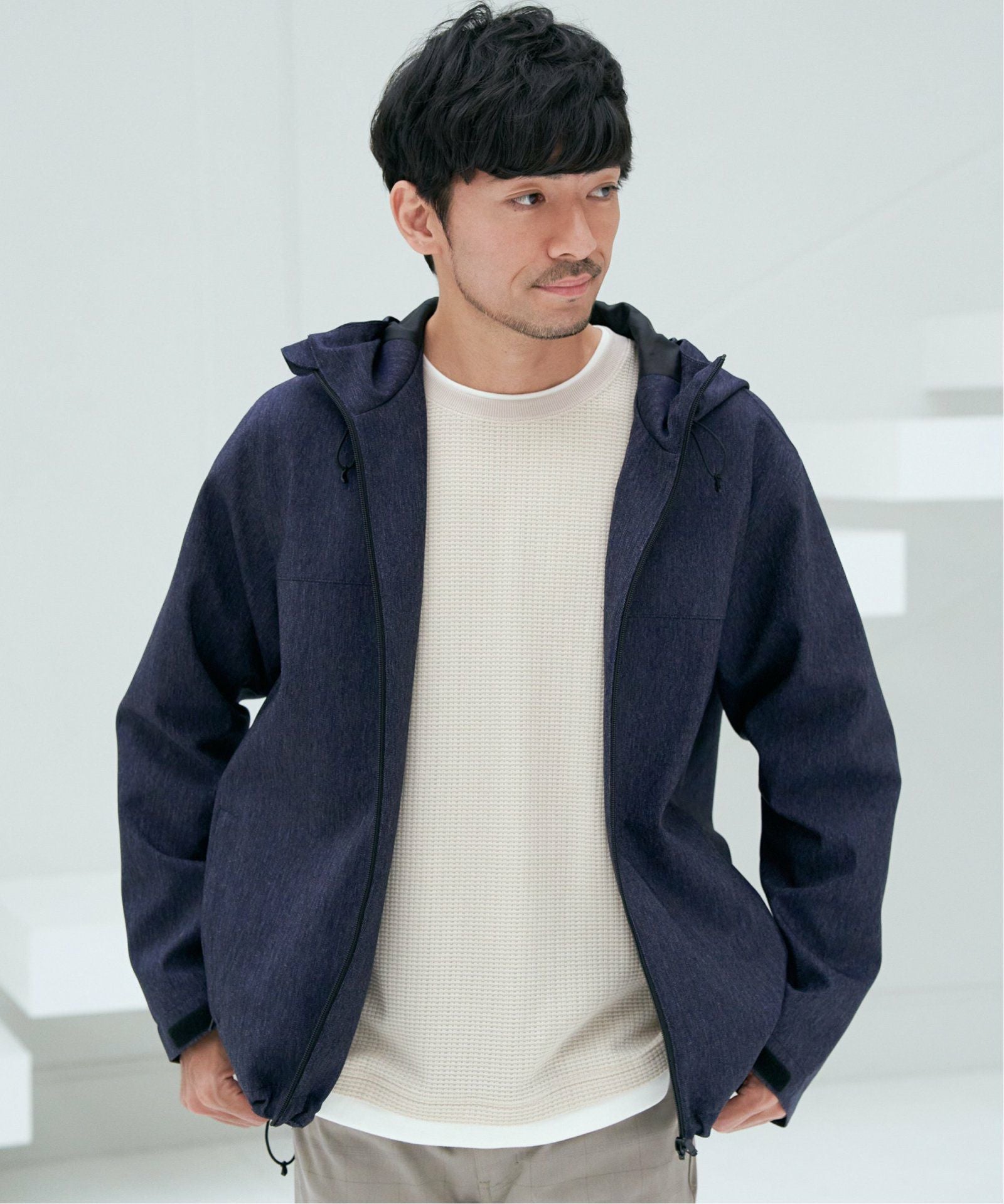 撥水メランジマウンテンパーカー,ikka| TOKYO DESIGN CHANNEL