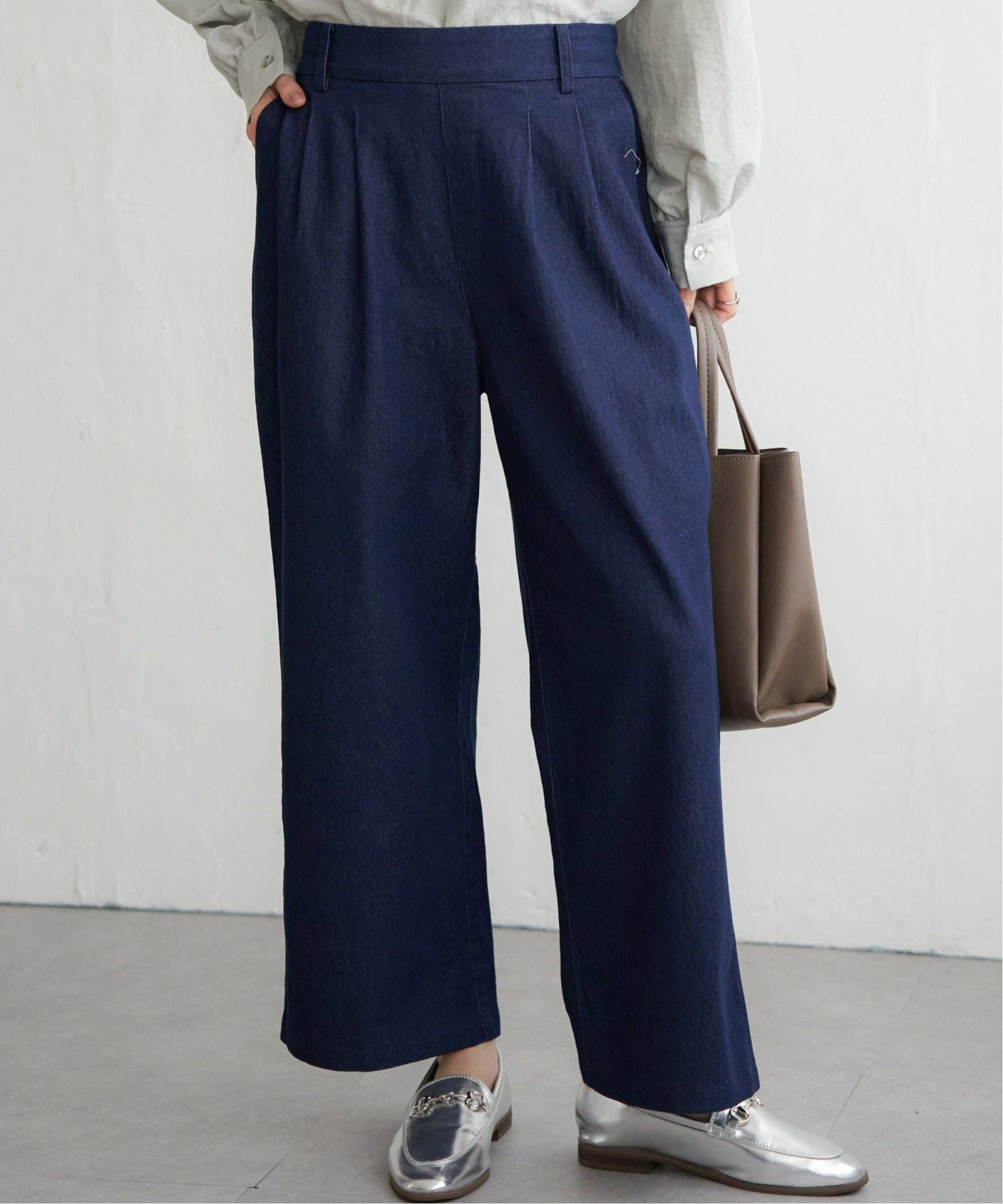 フロントタックワイドパンツ,60%OFF| TOKYO DESIGN CHANNEL