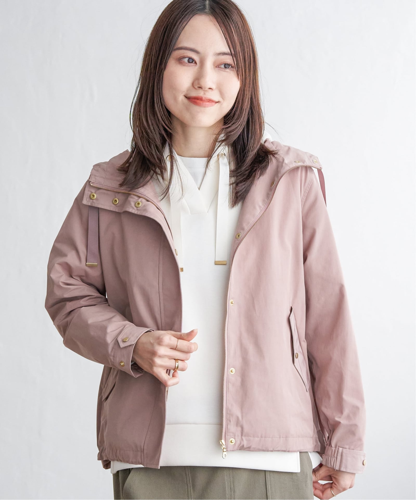 雑誌InRed4月号掲載】撥水花粉リリースマウンテンパーカー【親子コーデ