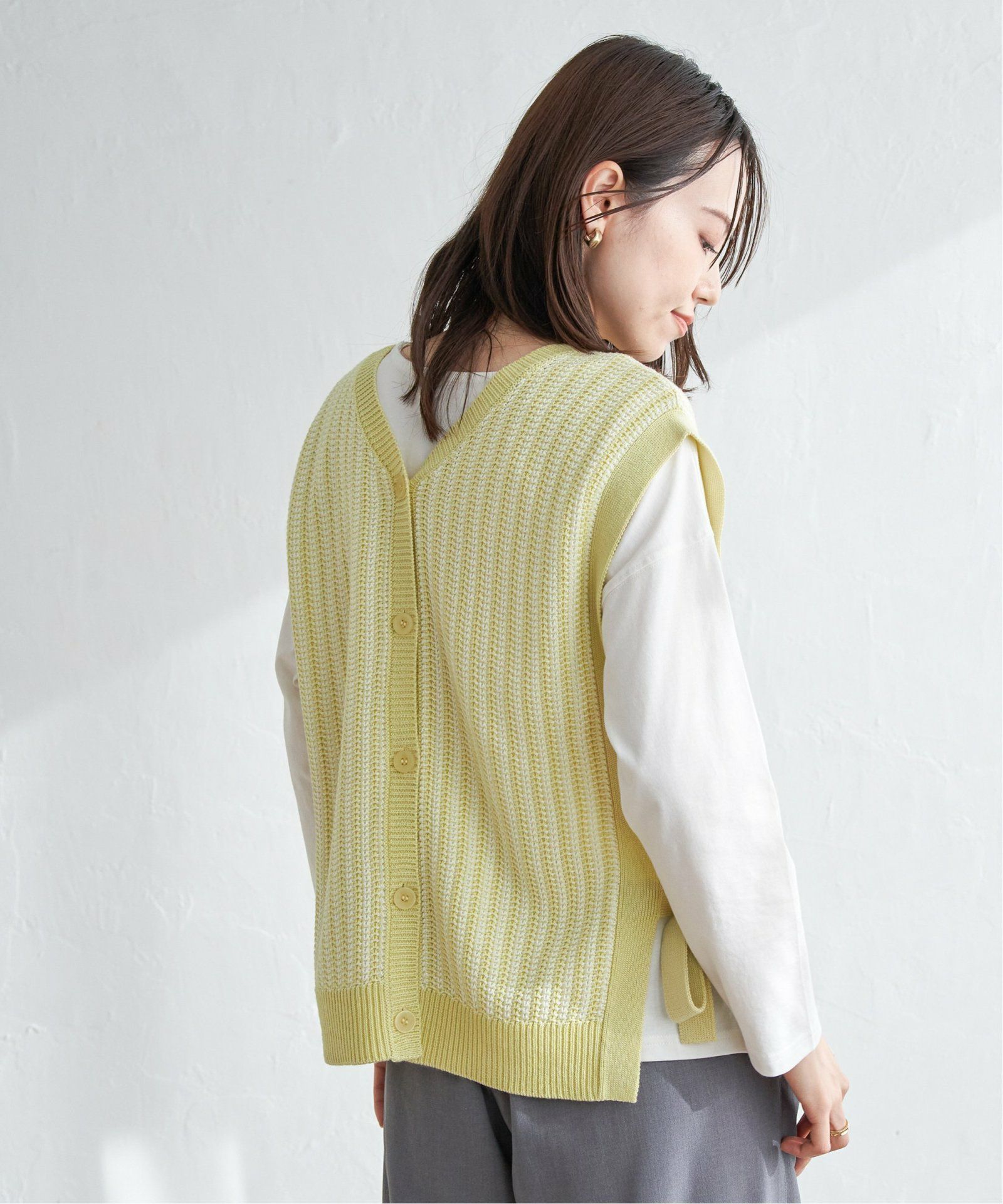 2WAYサイドリボンニットベスト,60%OFF| TOKYO DESIGN CHANNEL