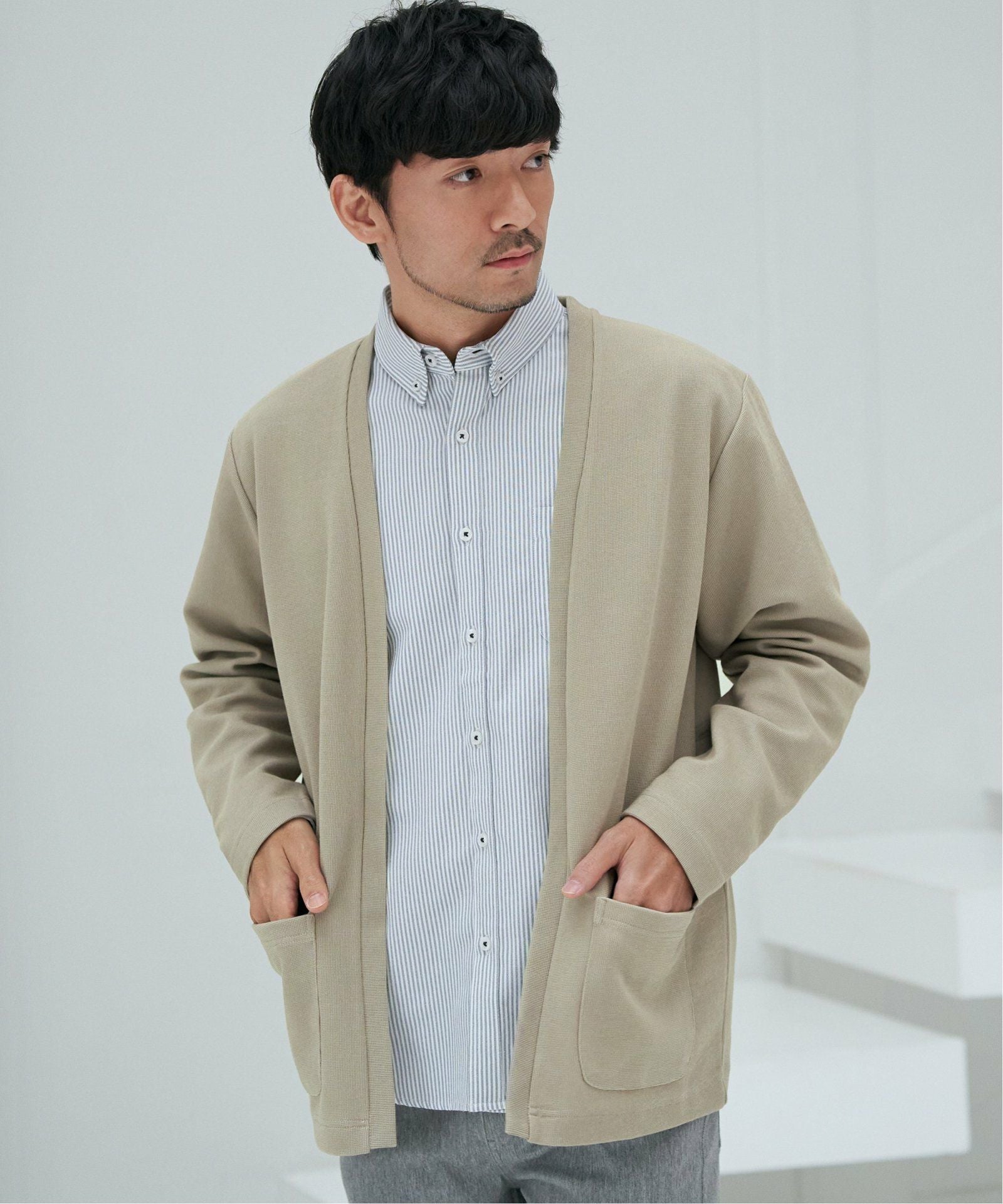 ダブルフェイスDRYカノコカーディガン,60%OFF| TOKYO DESIGN CHANNEL