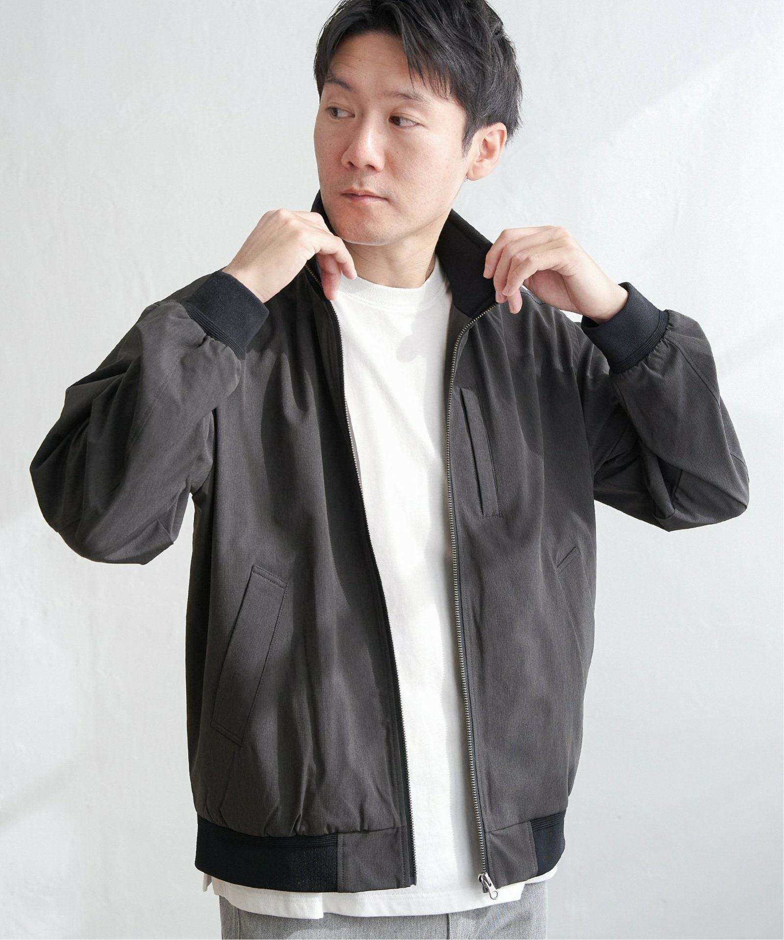 Teflon(R)襟2wayブルゾン,ikka| TOKYO DESIGN CHANNEL