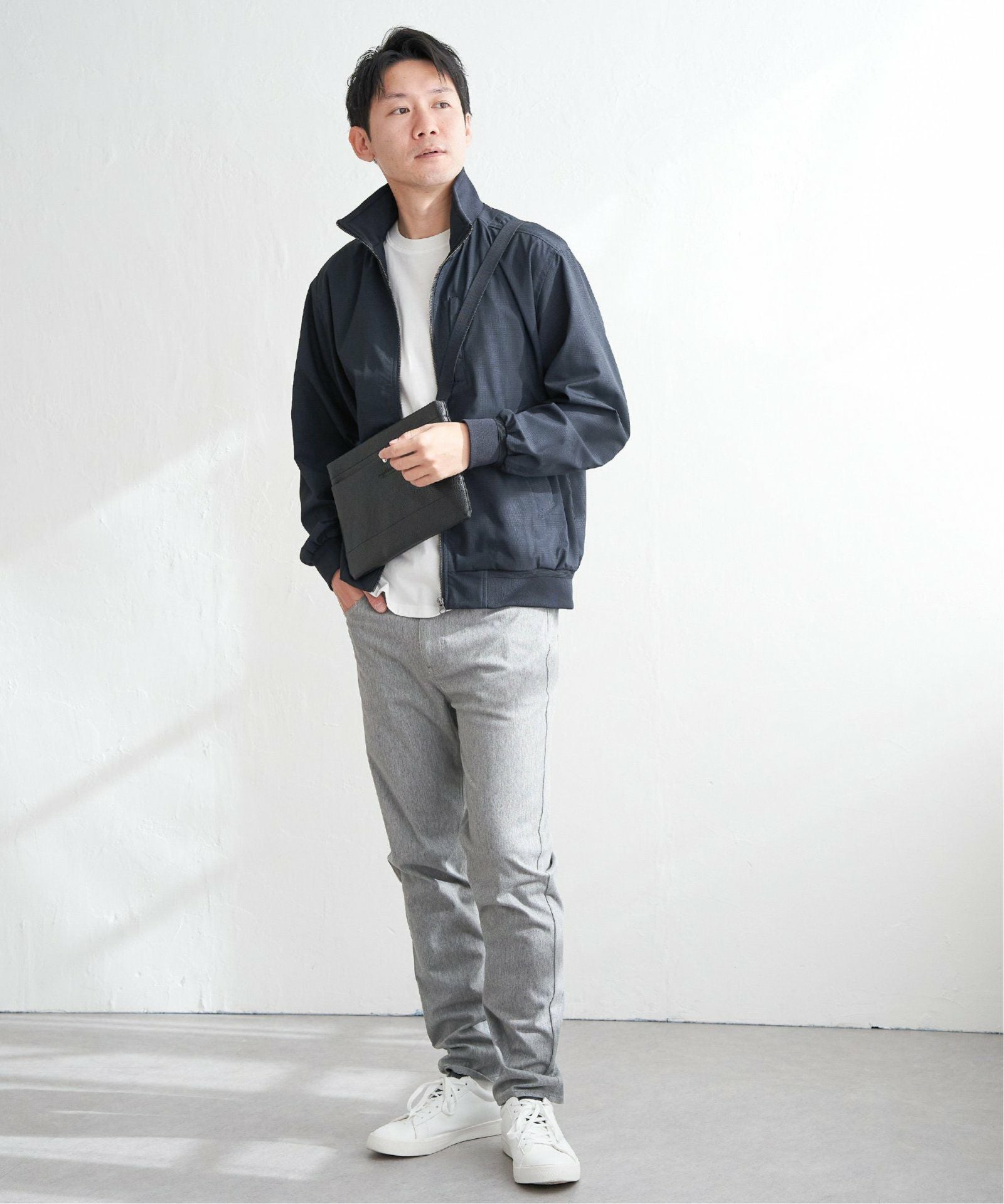 Teflon(R)襟2wayブルゾン,ikka| TOKYO DESIGN CHANNEL