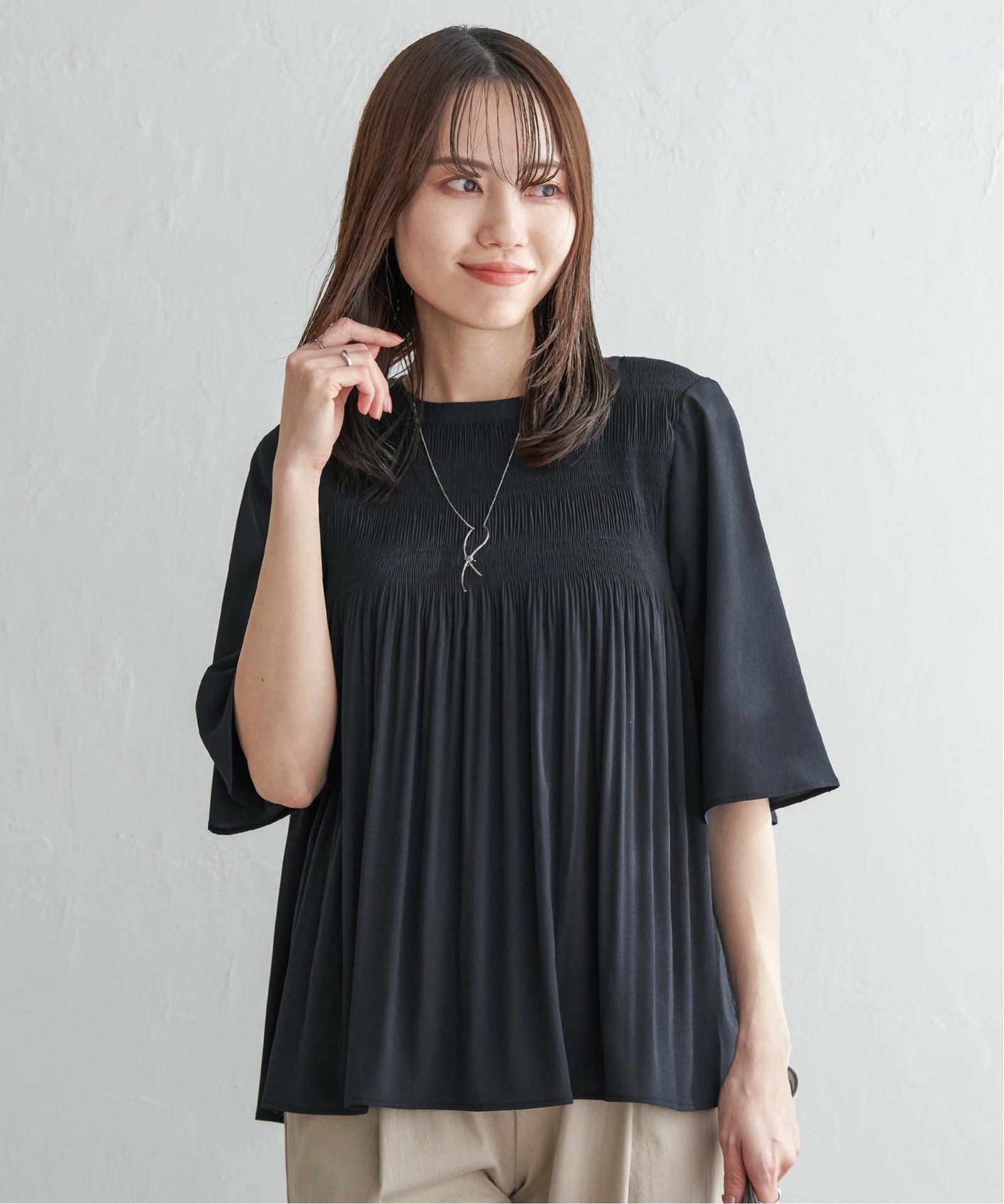 マジョリカ3段プリーツブラウス,40%OFF| TOKYO DESIGN CHANNEL