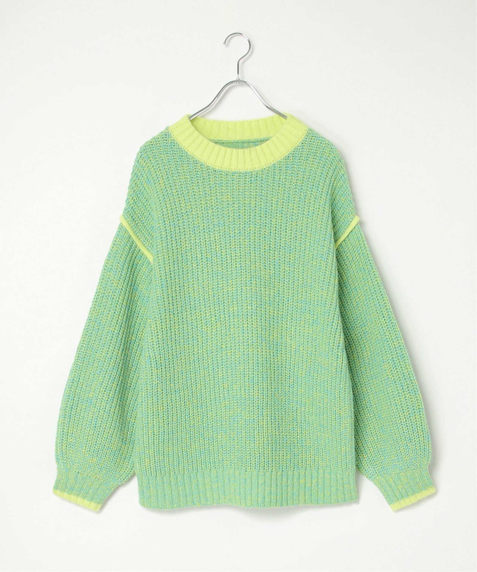 notch. by yui 】オーバーサイズバイカラーニット 2025AW,20%OFF