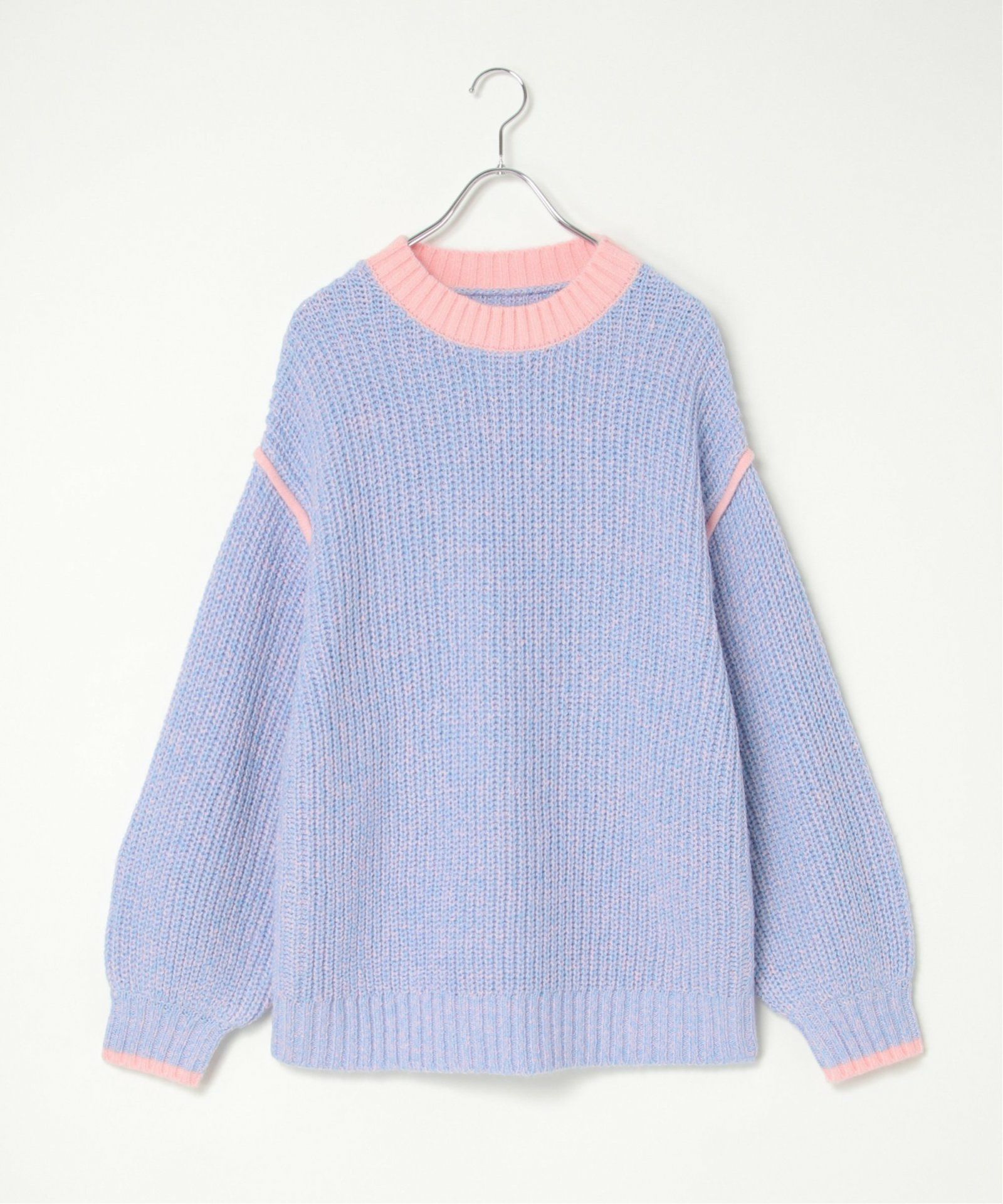 notch. by yui 】オーバーサイズバイカラーニット 2025AW,20%OFF