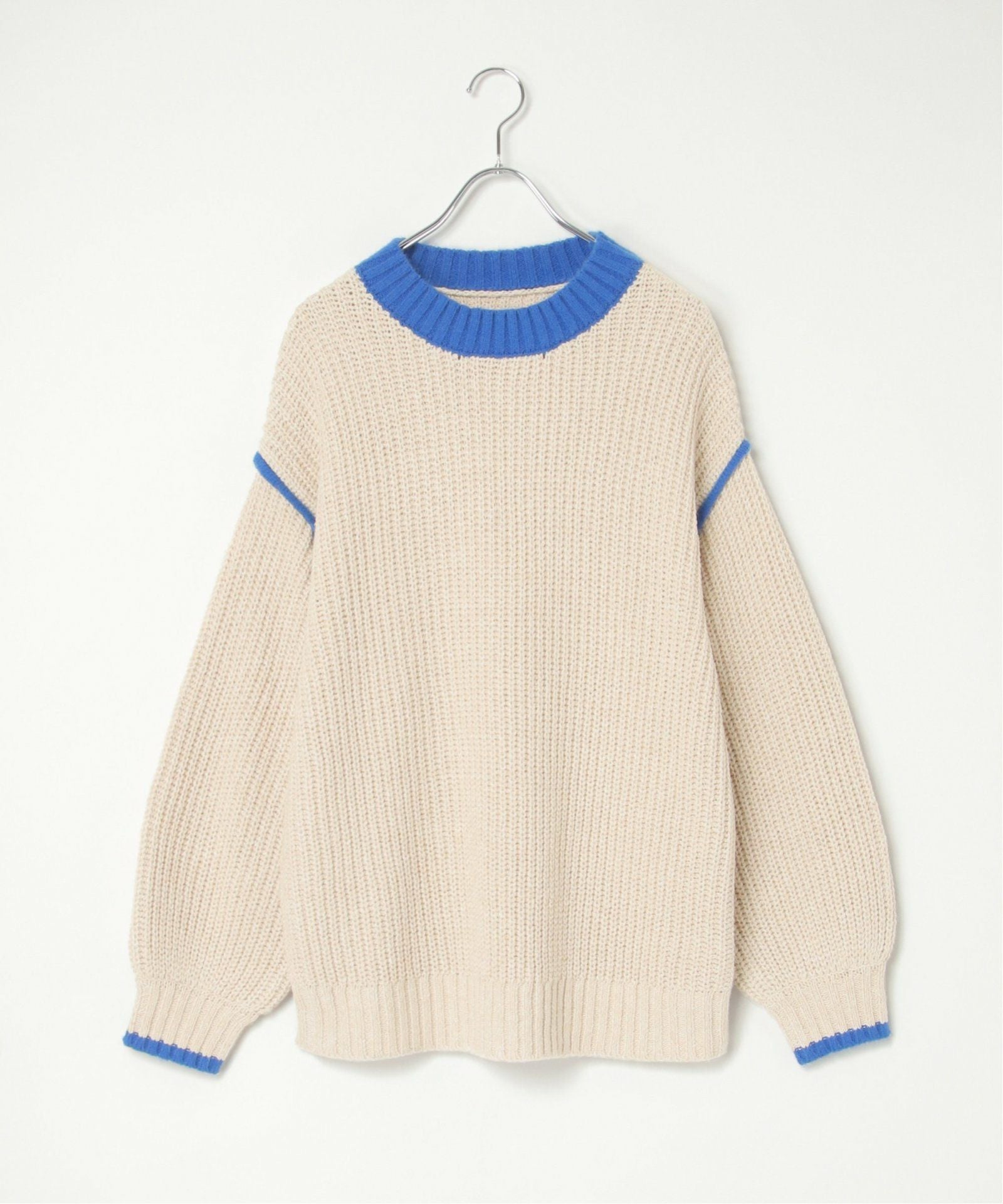 notch. by yui 】オーバーサイズバイカラーニット 2025AW,20%OFF