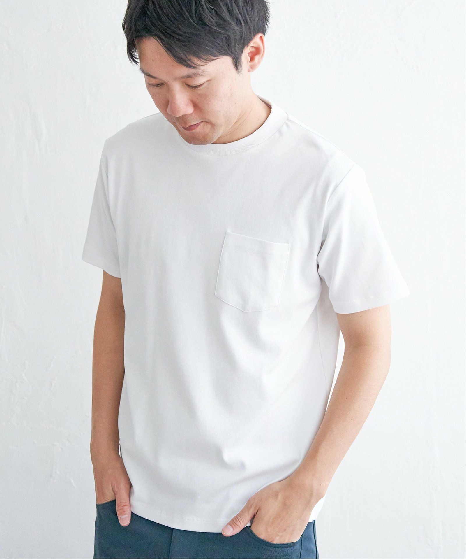 ポンチクルーネックジャケットTシャツ,ikka| TOKYO DESIGN CHANNEL
