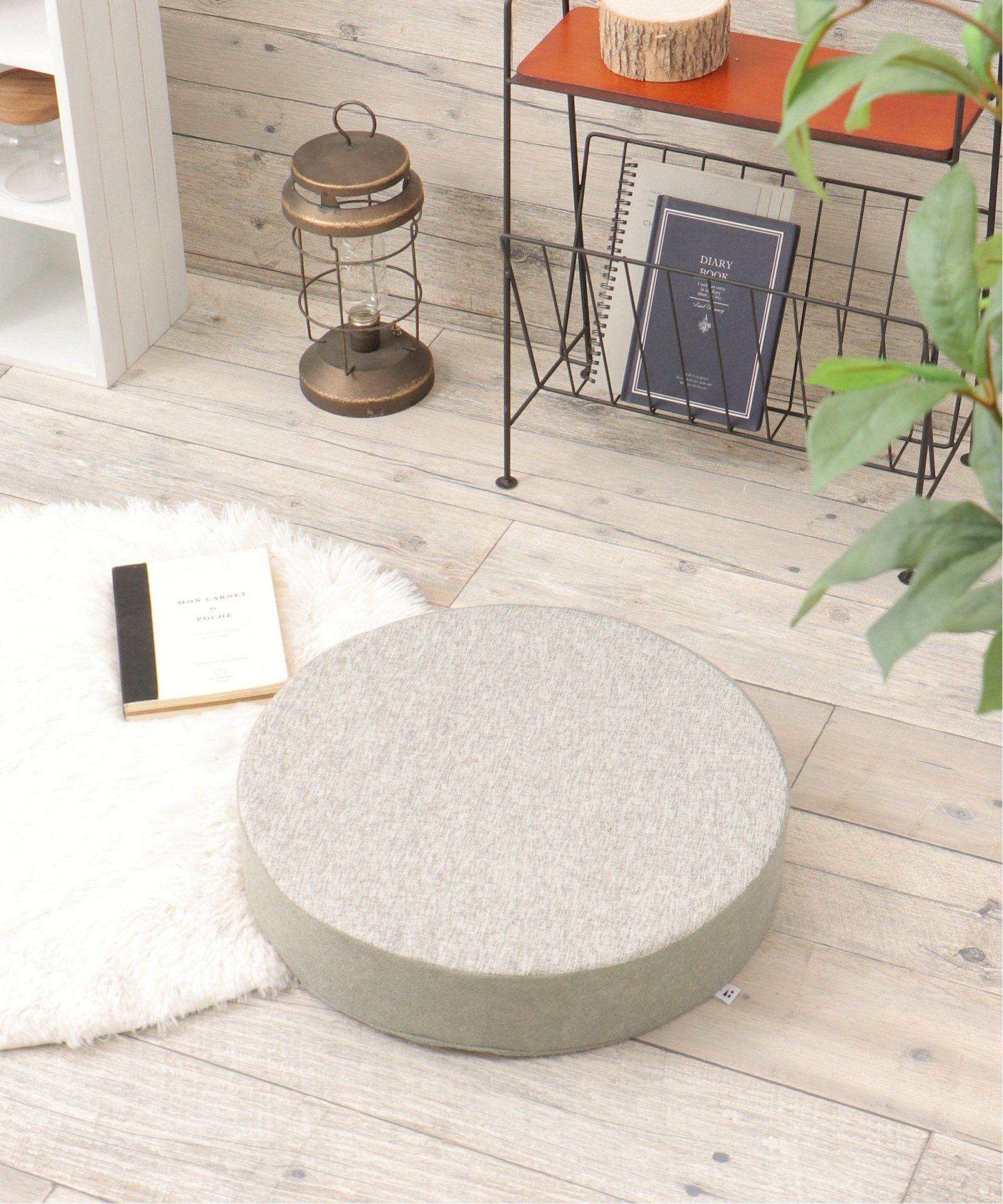 ベロアコンビシートクッション ラウンド H4cm,LBC| TOKYO DESIGN CHANNEL