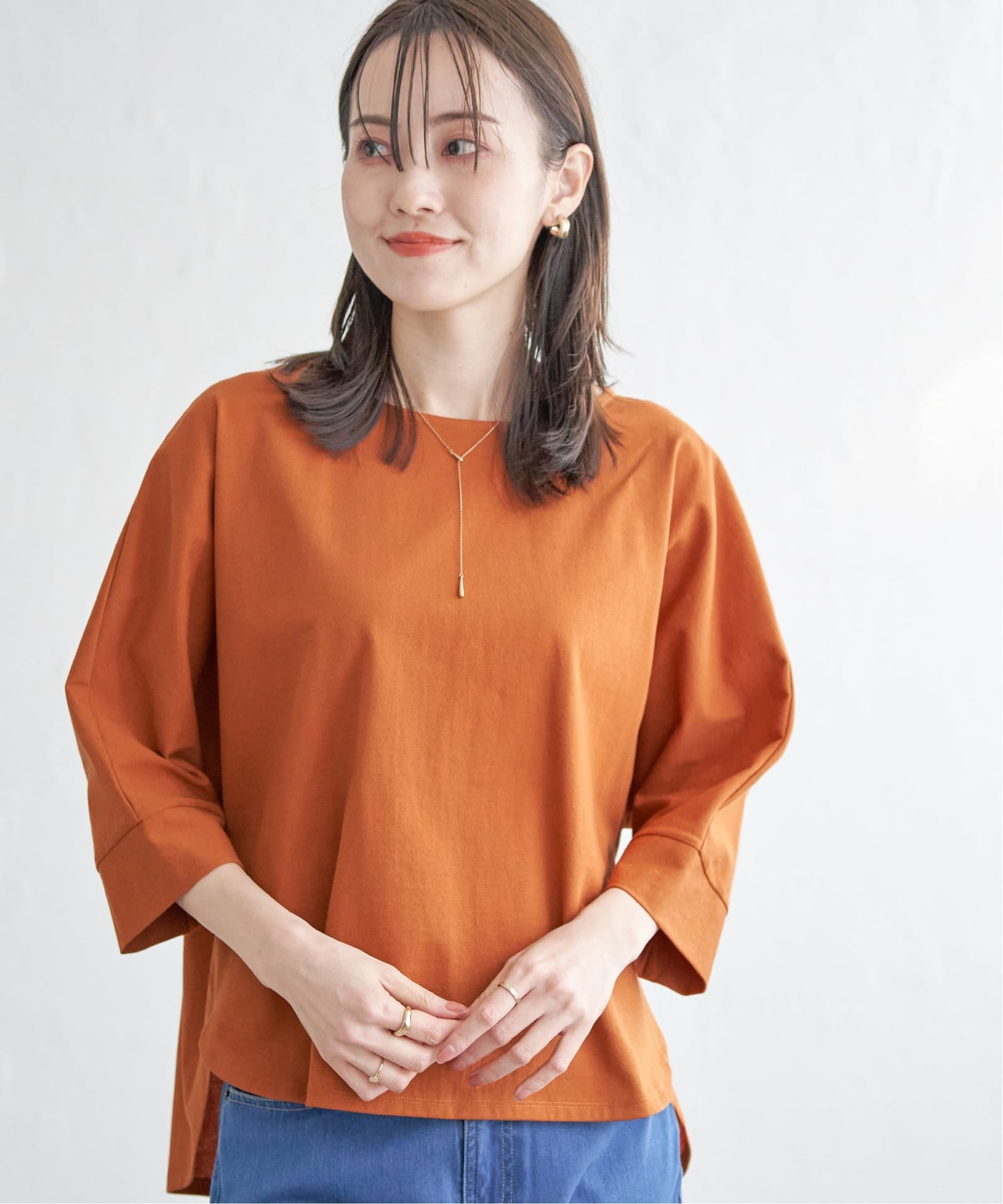 梨地ジョーゼットドルマンプルオーバー【親子コーデ】,ikka| TOKYO